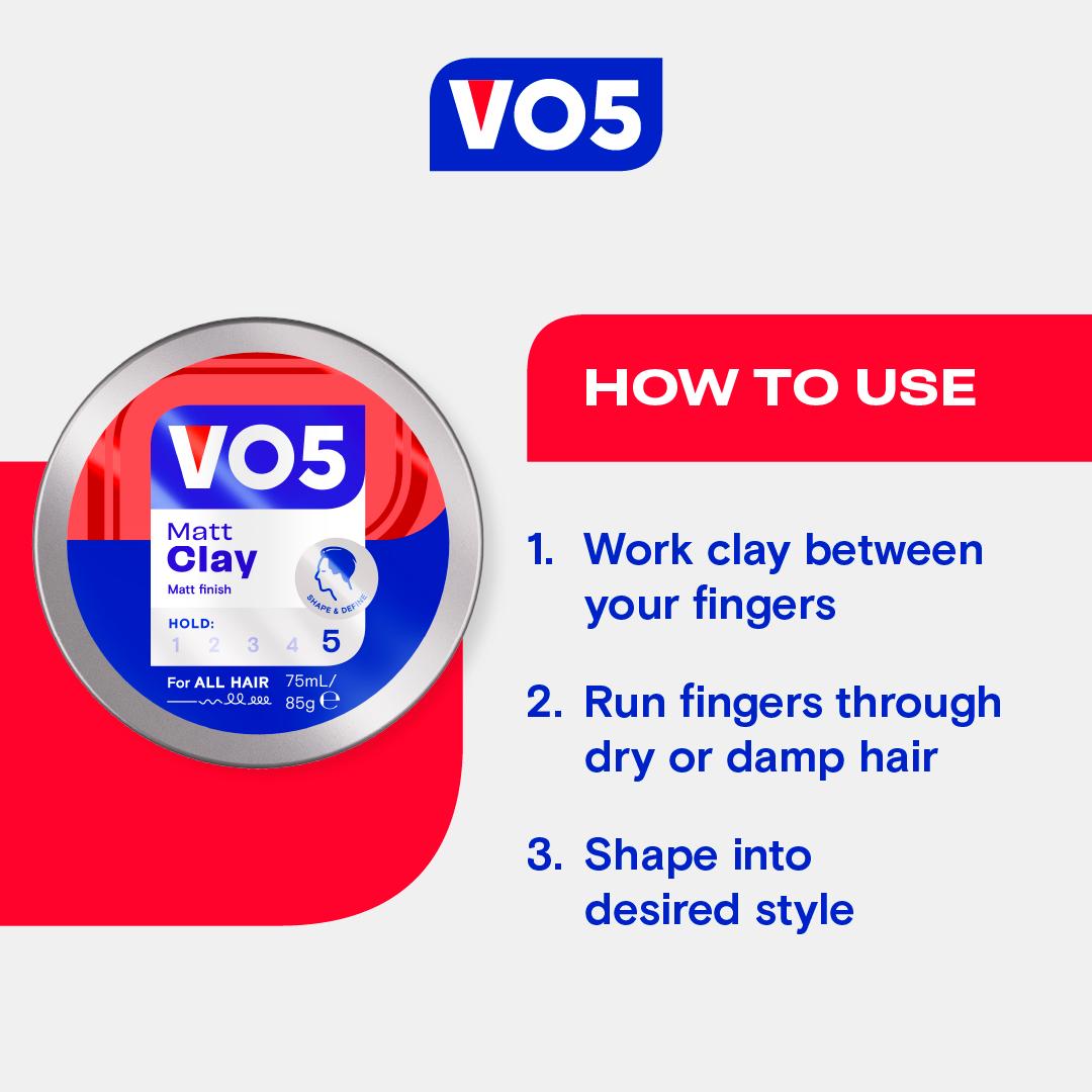 VO5 Extreme Style Matt Hair Clay 75ml thumbnail 4