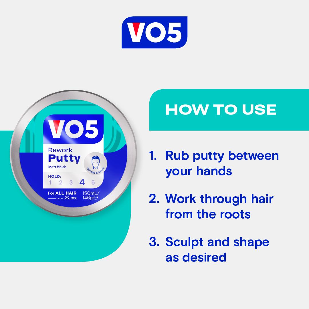 VO5 Rework Hair Putty 150ml thumbnail 4