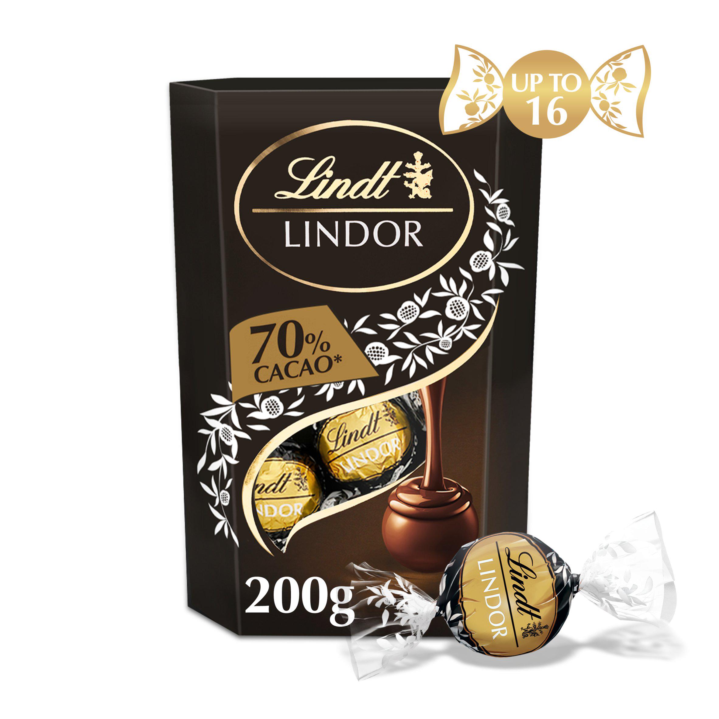 Lindor Extra Dark Chocolate Truffles Box 200g