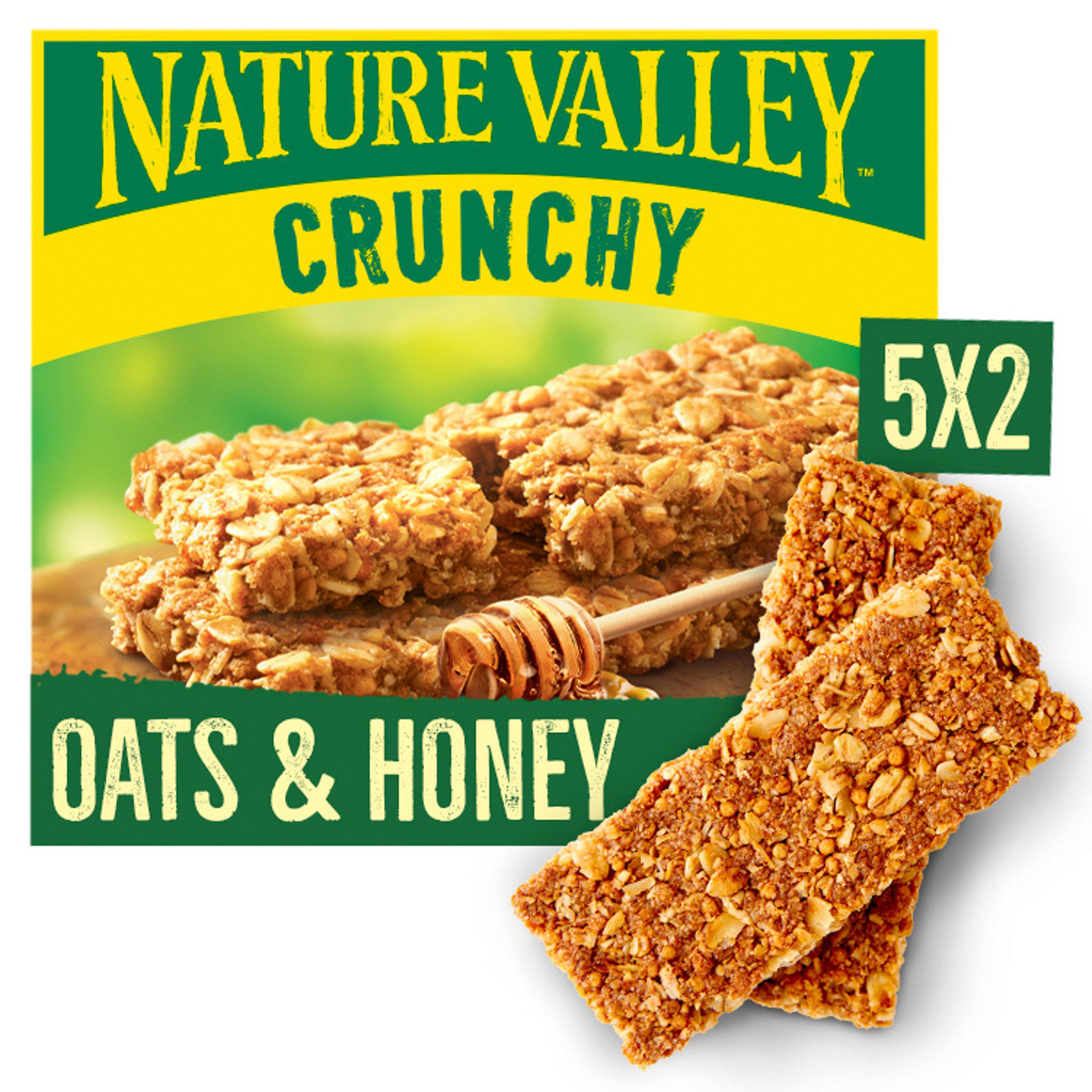 Nature Valley Crunchy Oats & Honey Cereal Biscuit Snack Bars 5x42g