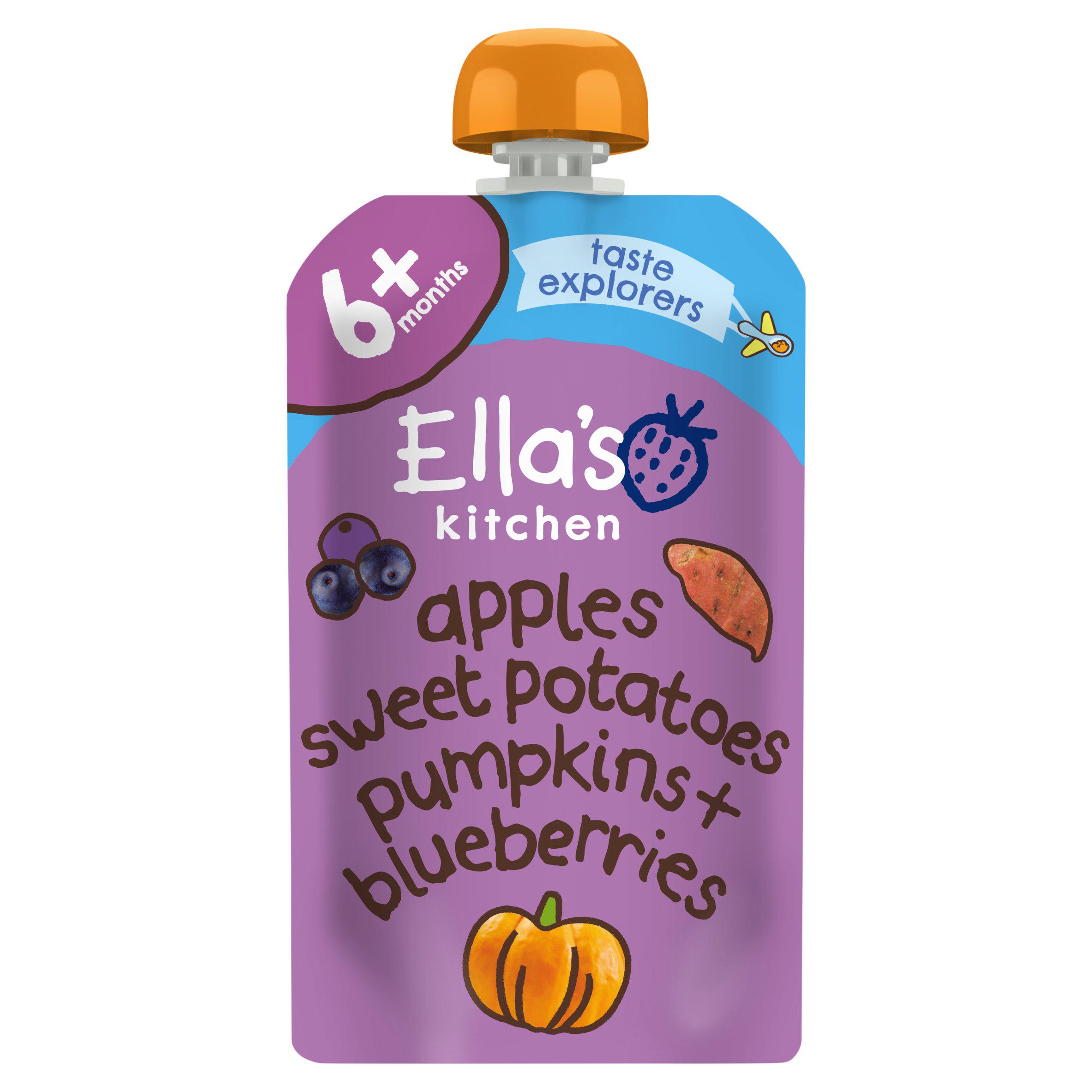 Ella's Kitchen Sweet Potatoes, Pumpkin Baby Food Pouch 4+ Months