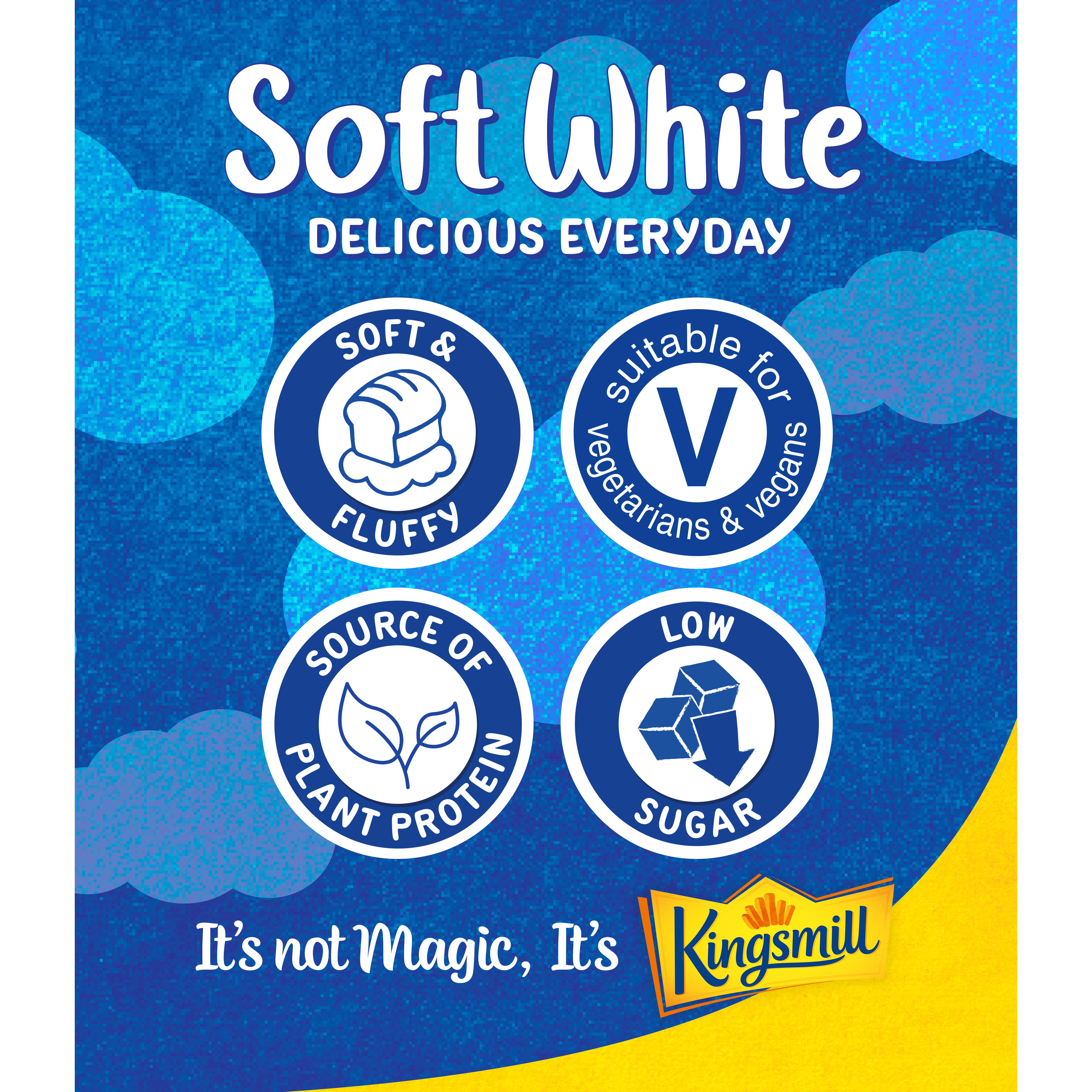 Kingsmill Soft White Bread Thick 800g thumbnail 2