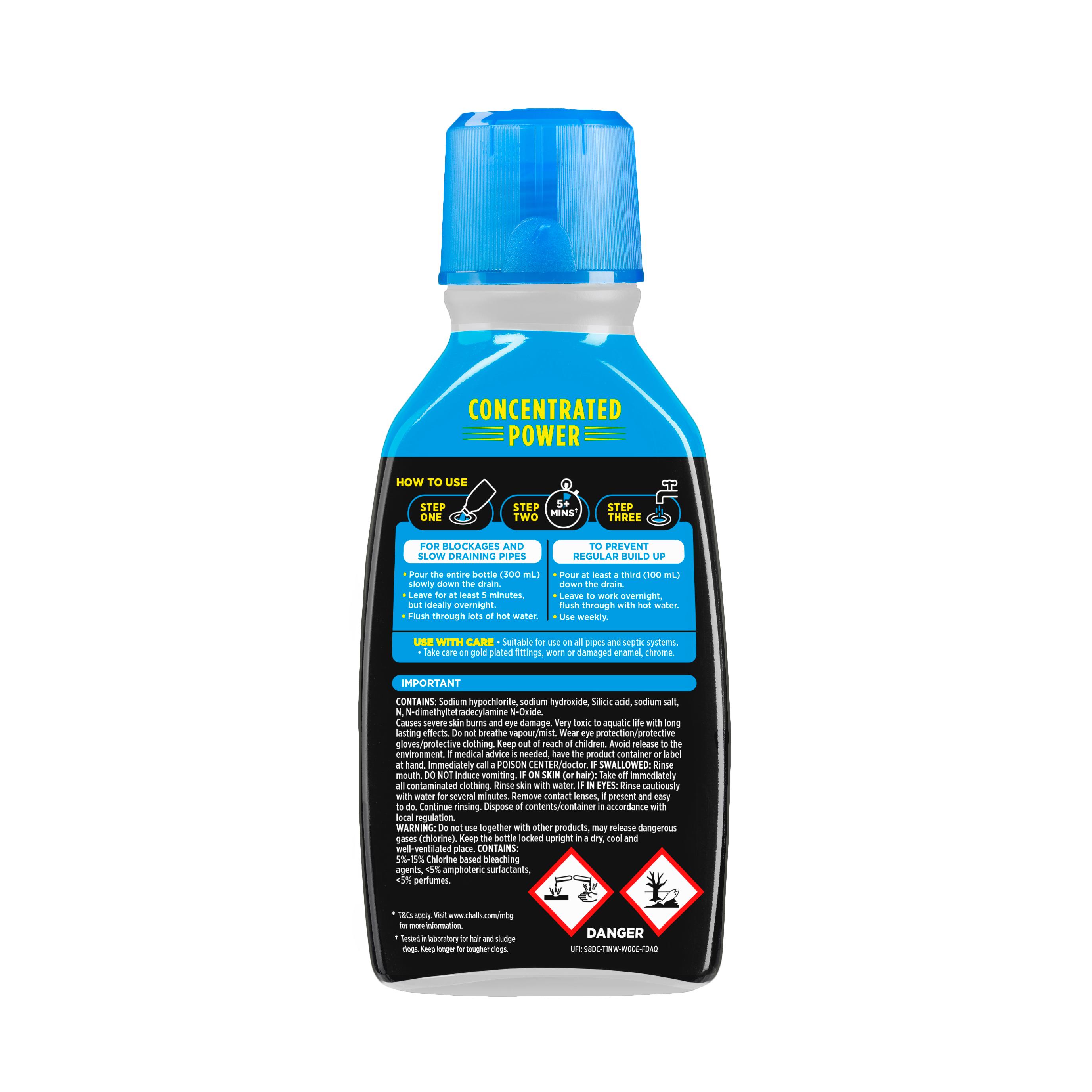 Buster Bathroom Sink Plughole Unblocker 300ml thumbnail 2