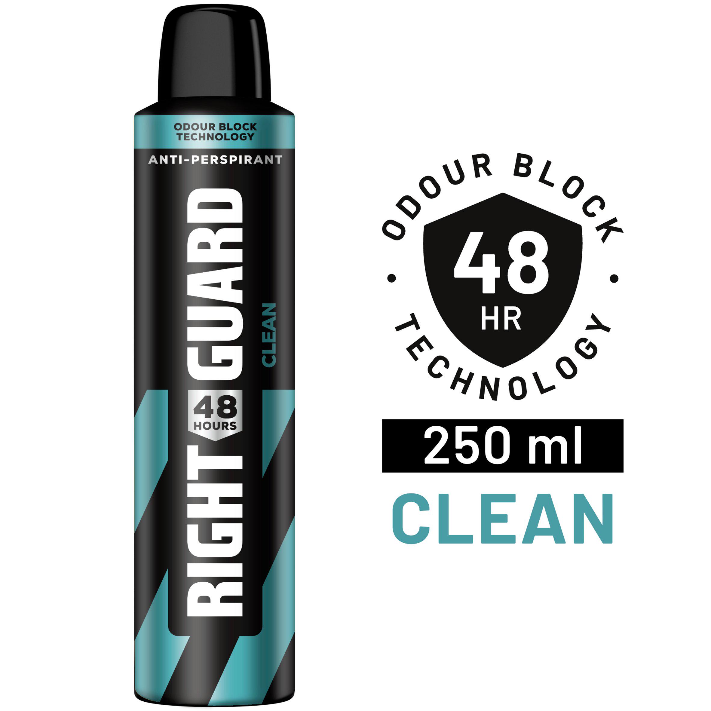 Right Guard 48H Hours Clean Anti-Perspirant 250ml