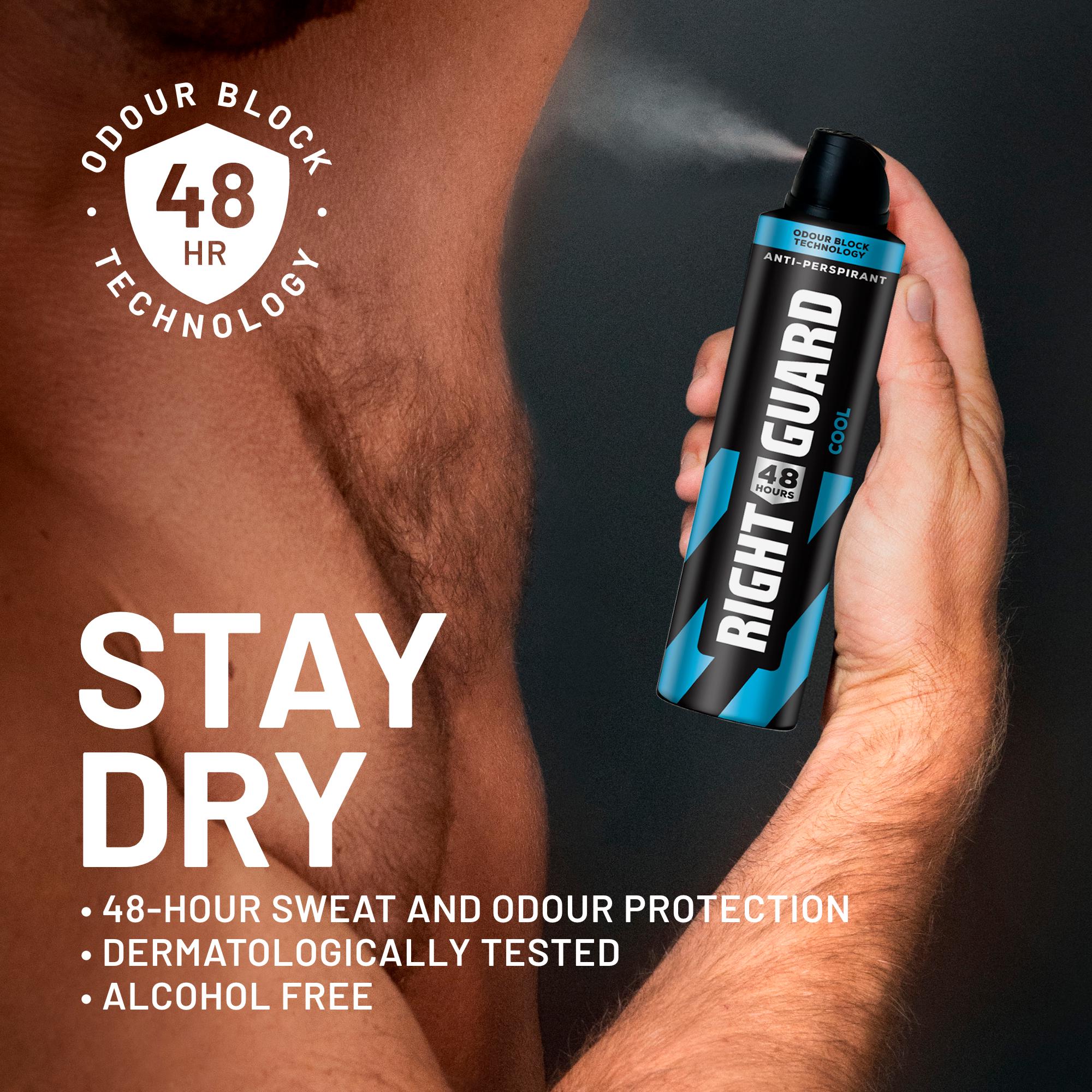 Right Guard Men 48h Antiperspirant Deodorant Cool 250ml thumbnail 3
