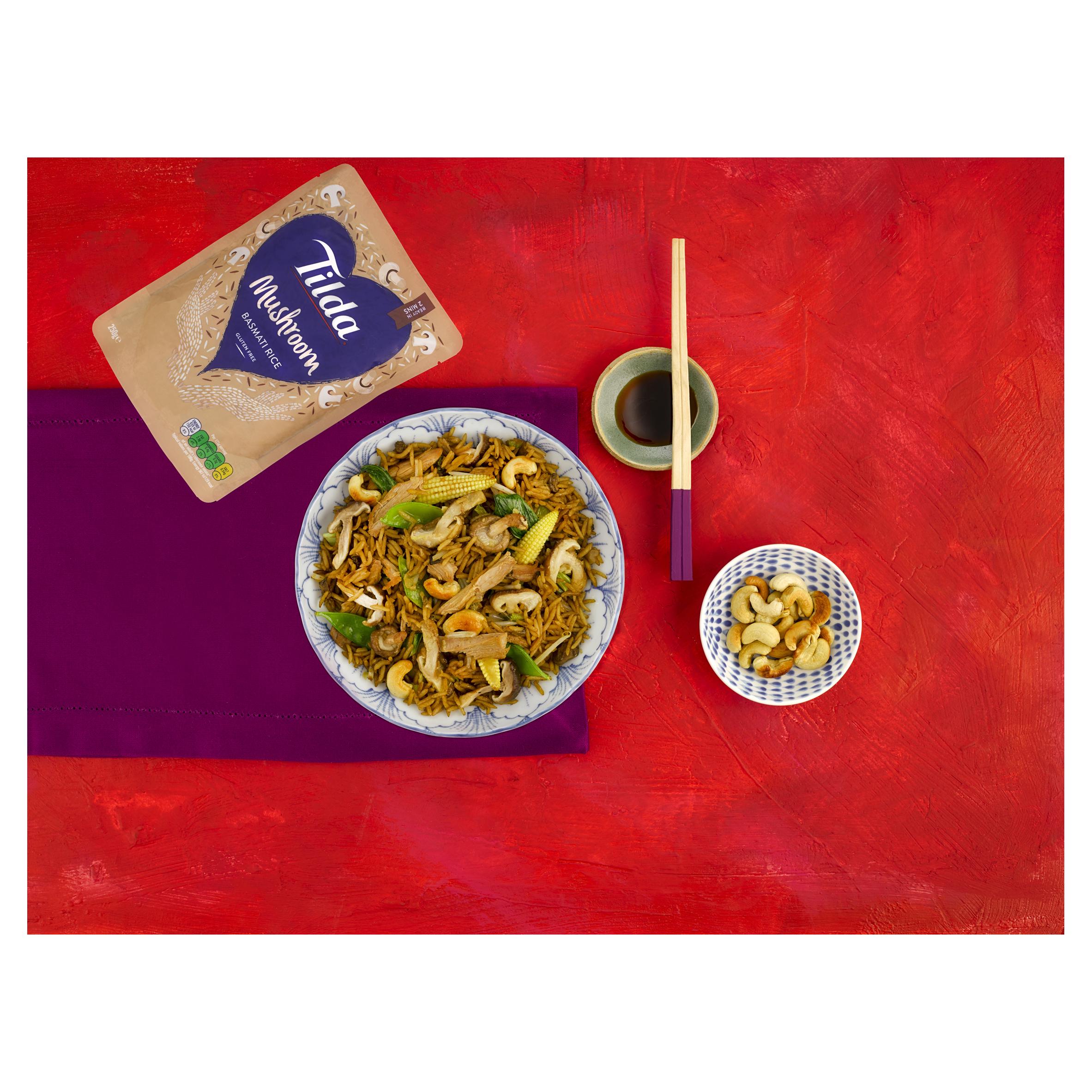 Tilda Microwave Mushroom Basmati Rice 250g thumbnail 4