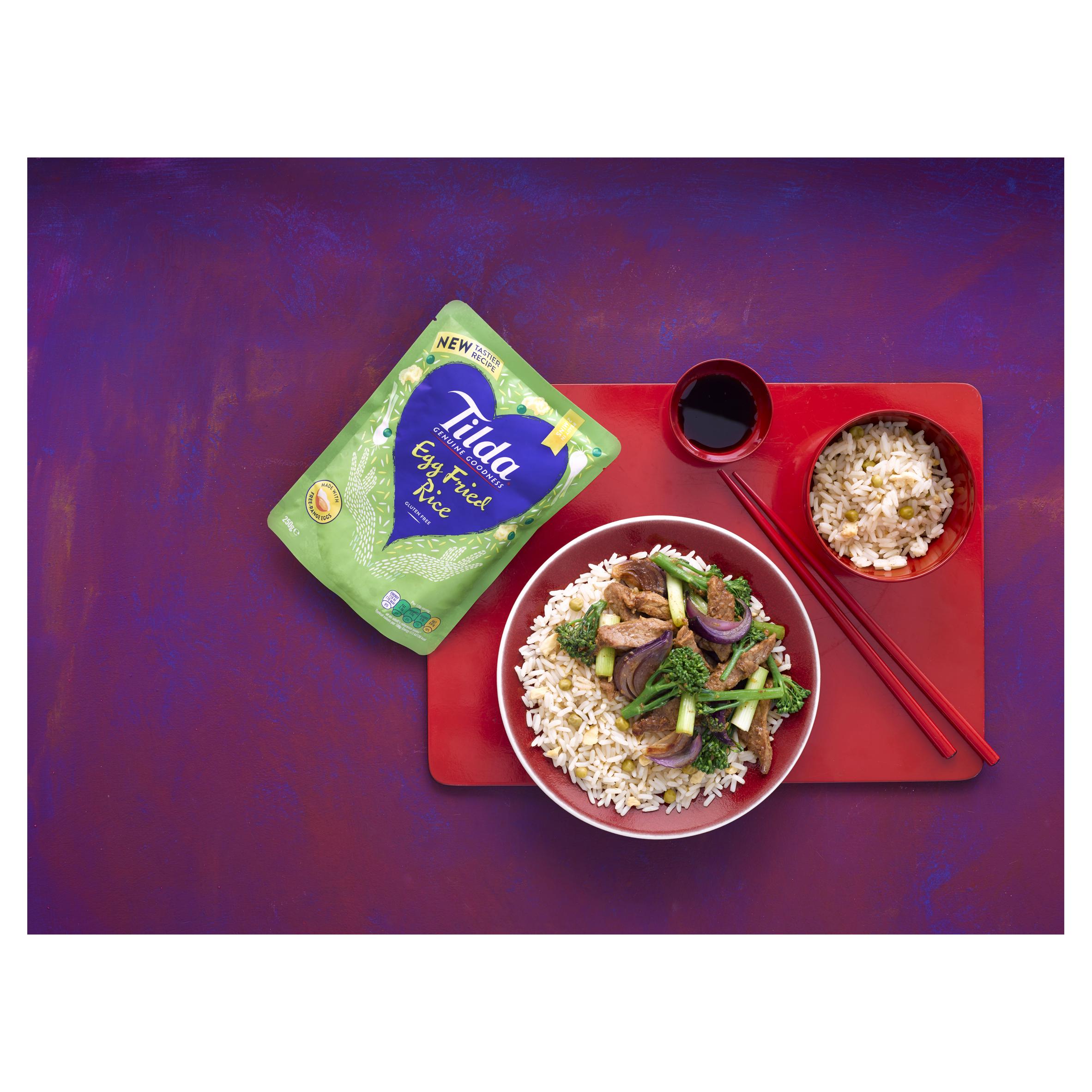 Tilda Microwave Rice Egg Fried 250g thumbnail 4