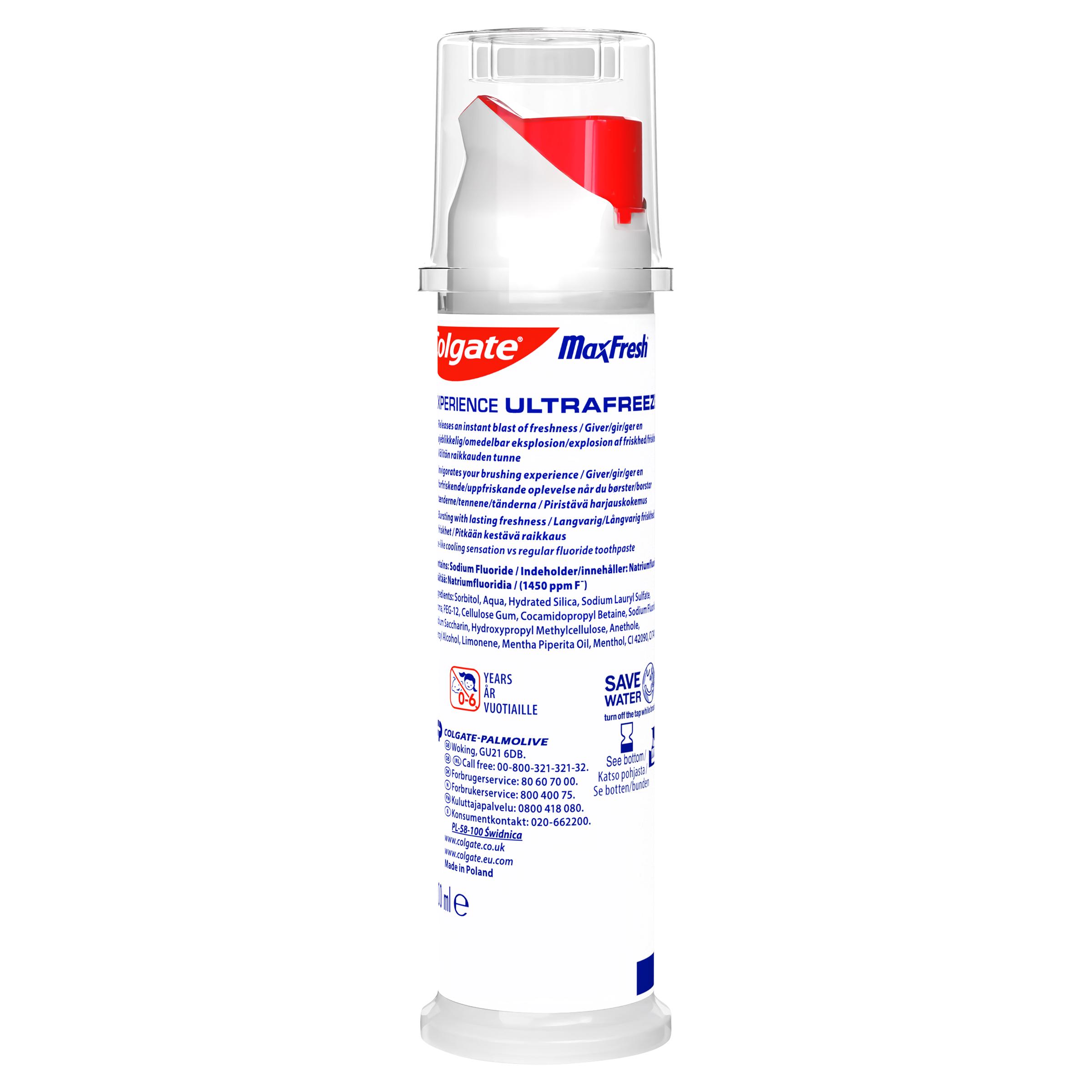 Colgate Max Fresh Cooling Crystals Toothpaste Pump 100ml thumbnail 2