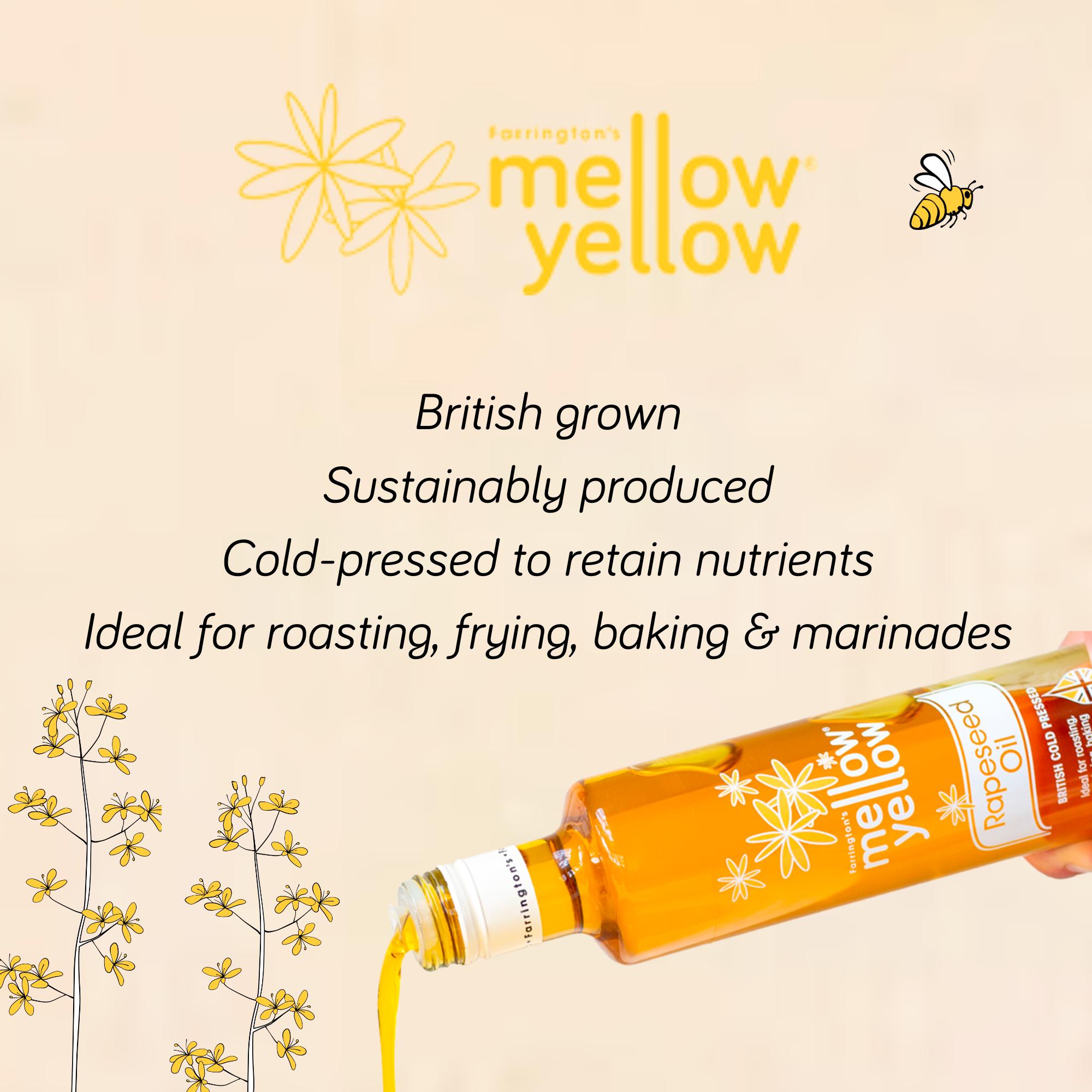 Farrington's Mellow Yellow Cold Pressed Rapeseed Oil 500ml thumbnail 6