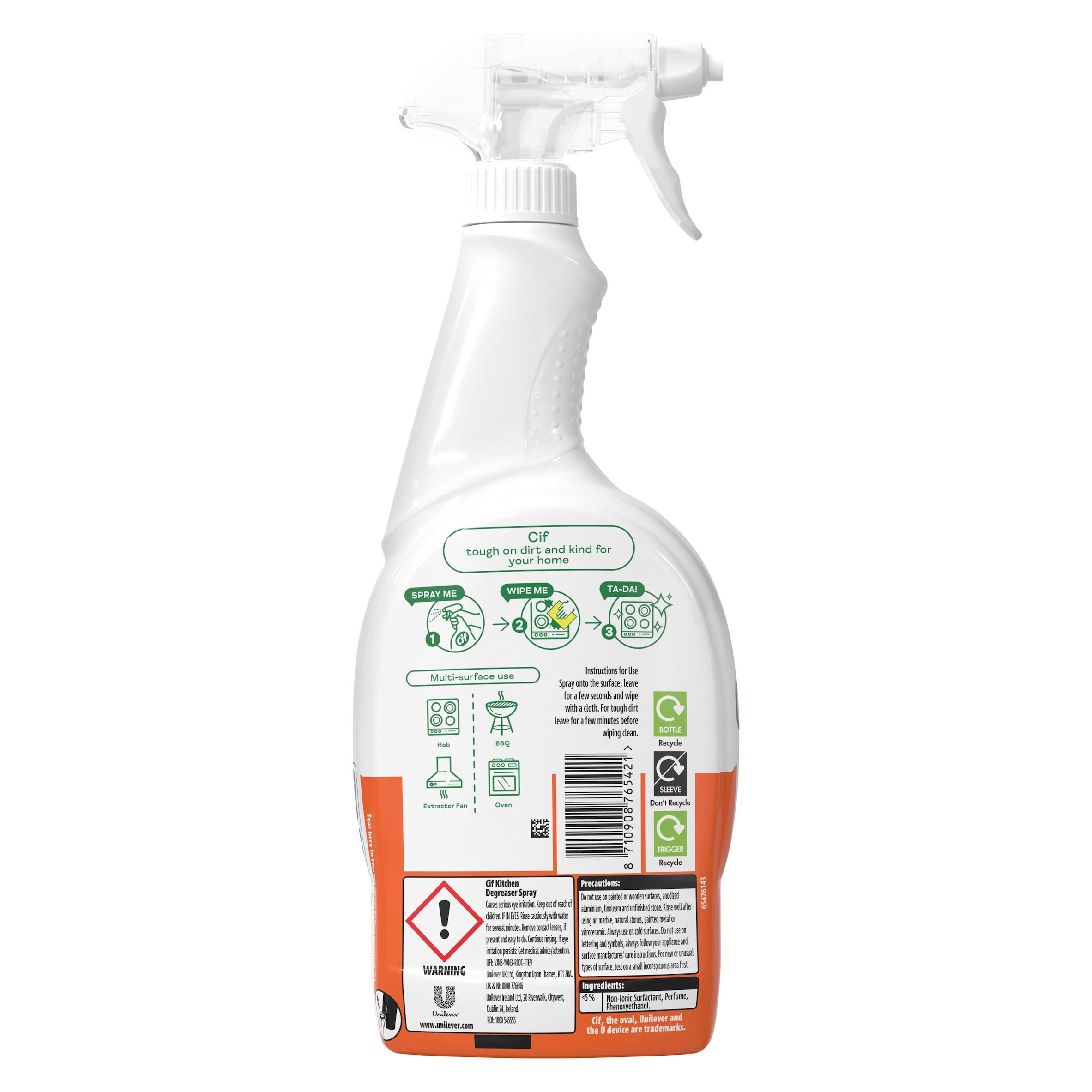 Cif Power & Shine Kitchen Cleaner Spray 700ml thumbnail 5