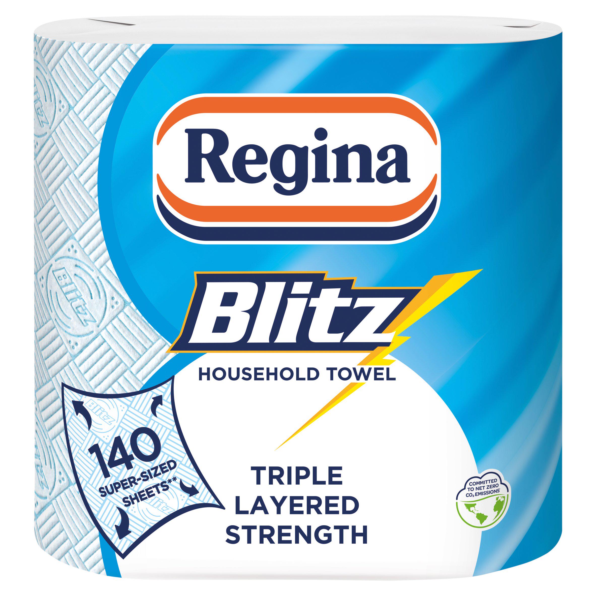 Regina Blitz Kitchen Roll 140 Supersized Sheets 2 Roll