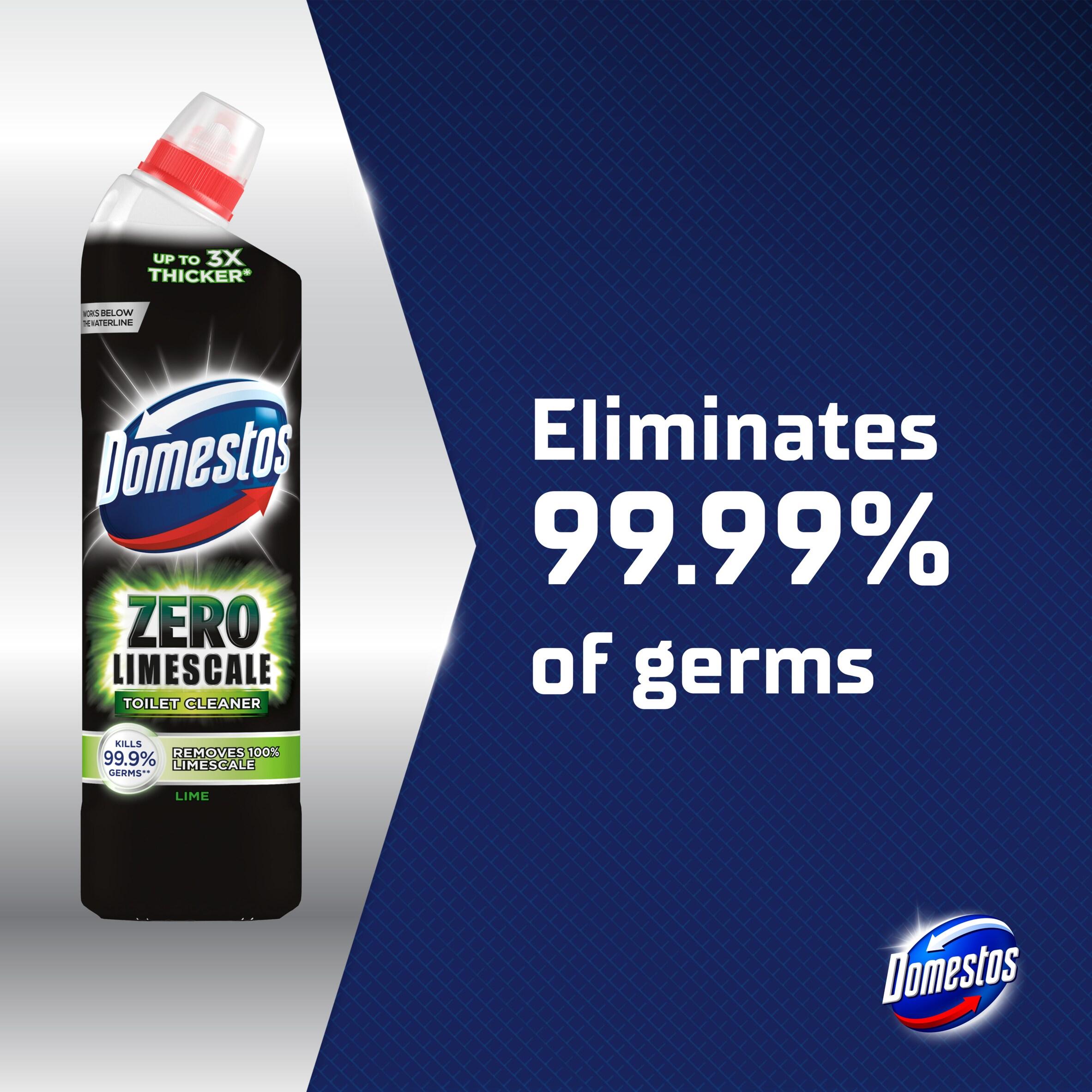 Domestos Zero Limescale Remover Lime Toilet Cleaner 750ml thumbnail 3