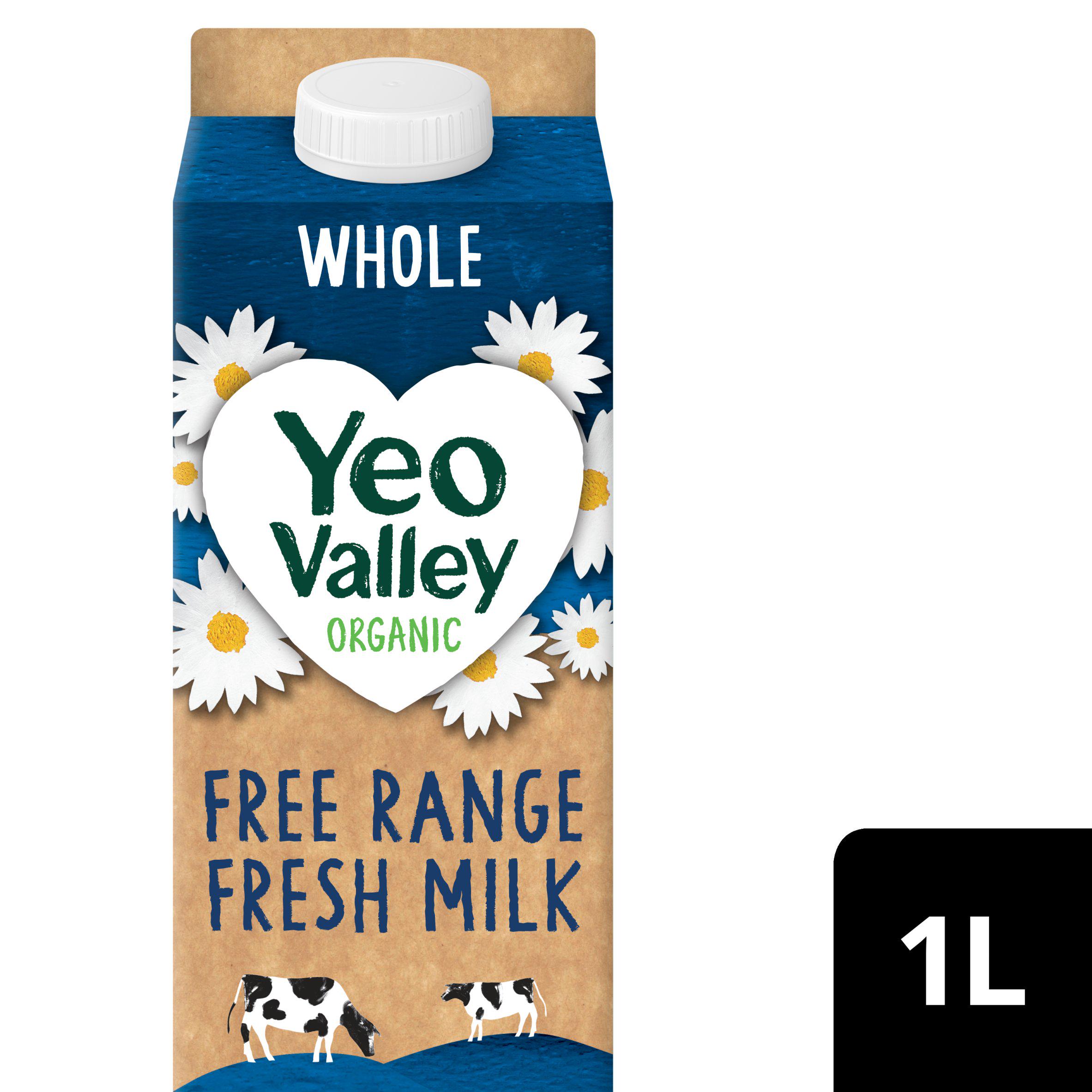 Yeo Valley Organic Free Range Whole Milk 1L