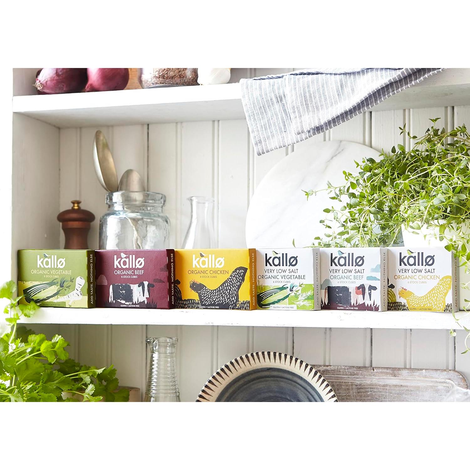 Kallo Very Low Salt Beef Stock Cubes 6x8g thumbnail 2