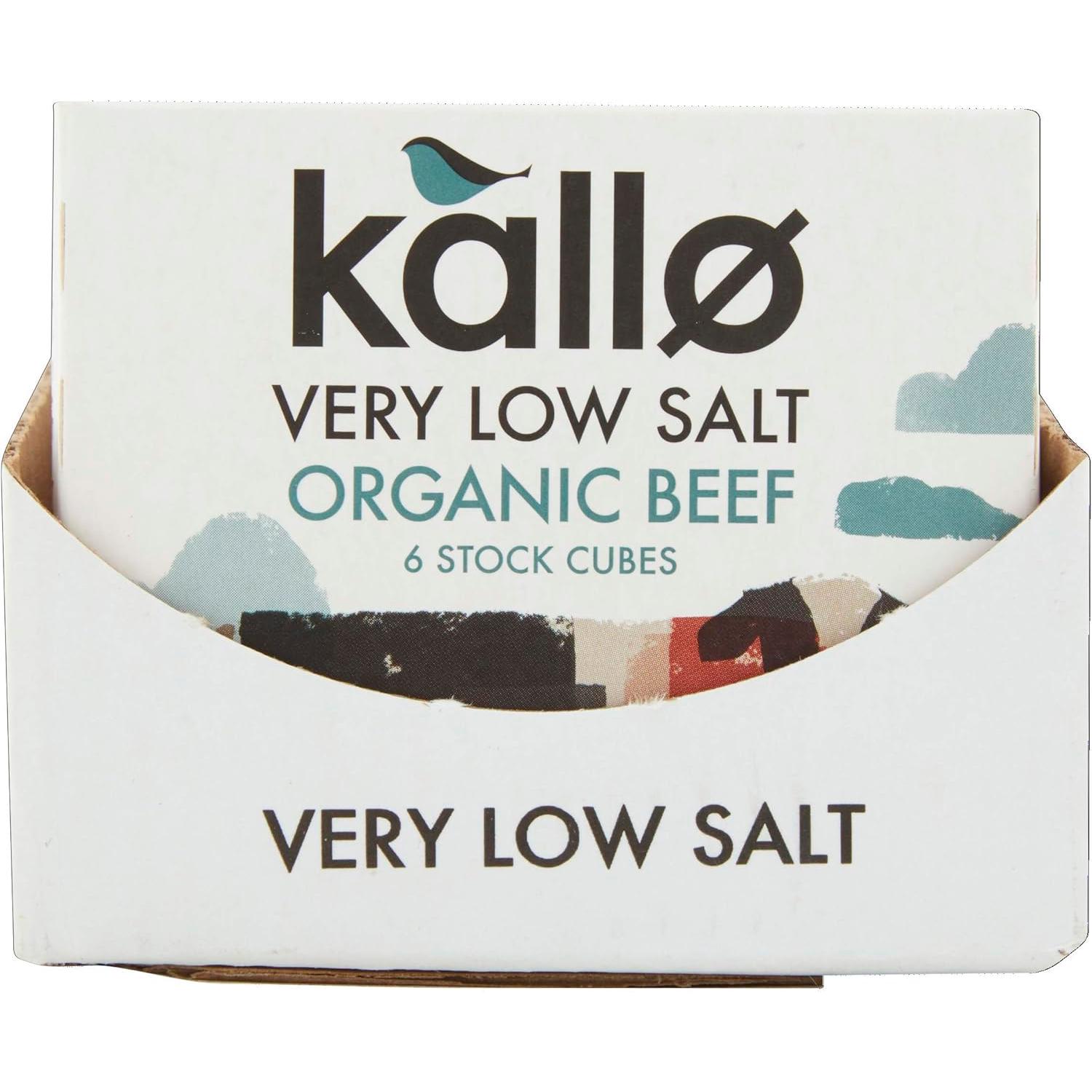 Kallo Very Low Salt Beef Stock Cubes 6x8g thumbnail 3