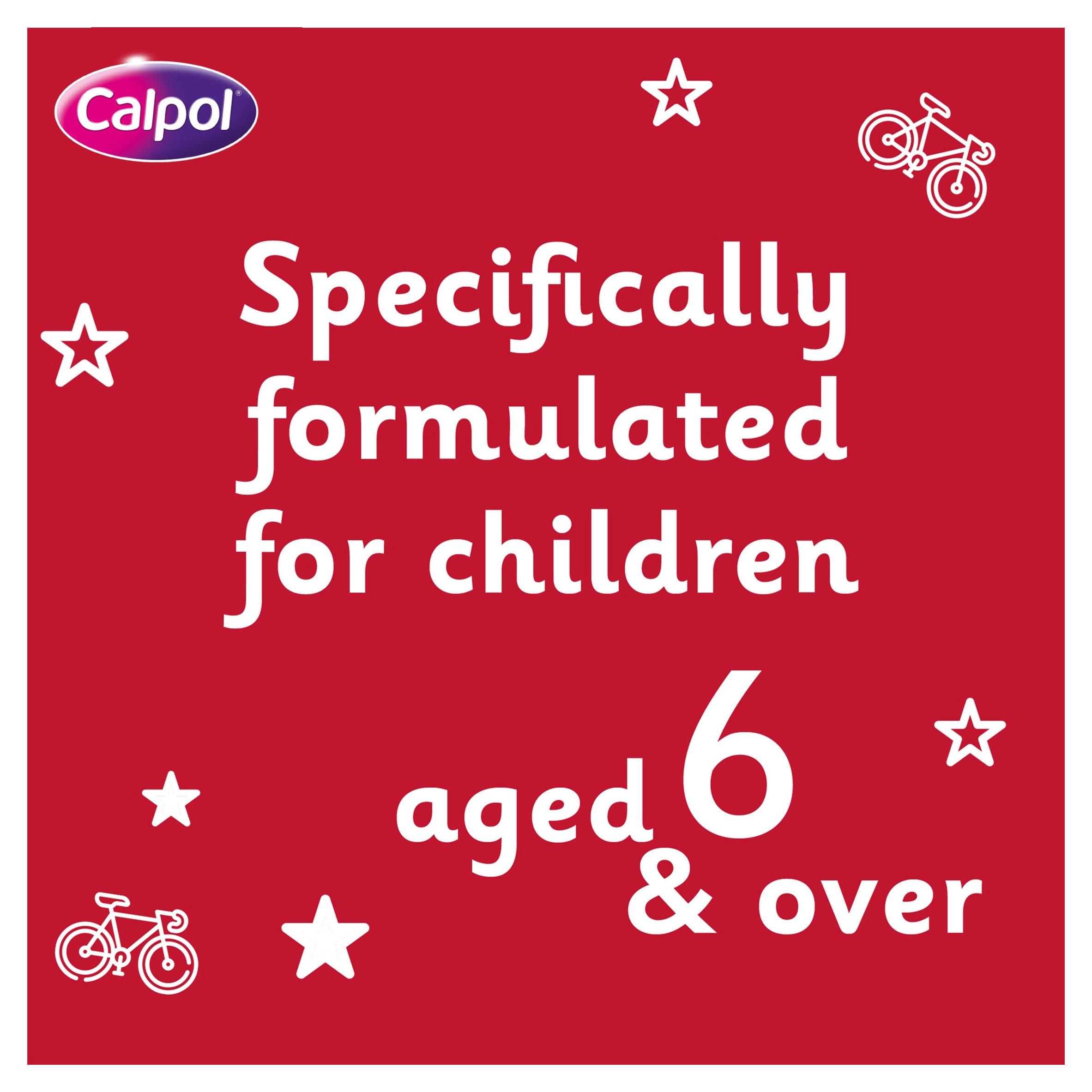 Calpol SixPlus 80ml Sugar Free Suspension 6+ Years Strawberry Flavour Paracetamol thumbnail 3