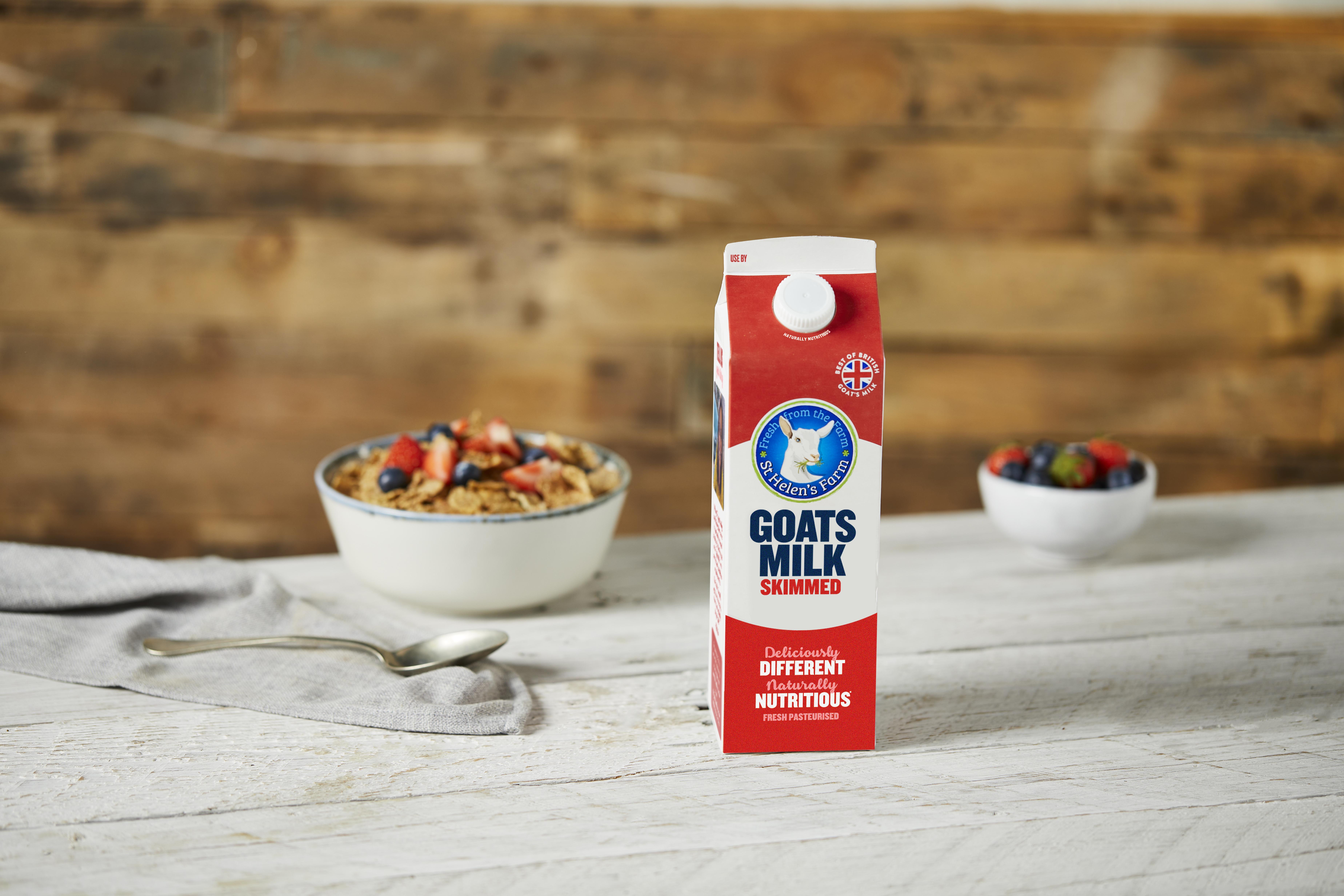 St Helen's Farm Skimmed Goats Milk 1L thumbnail 2