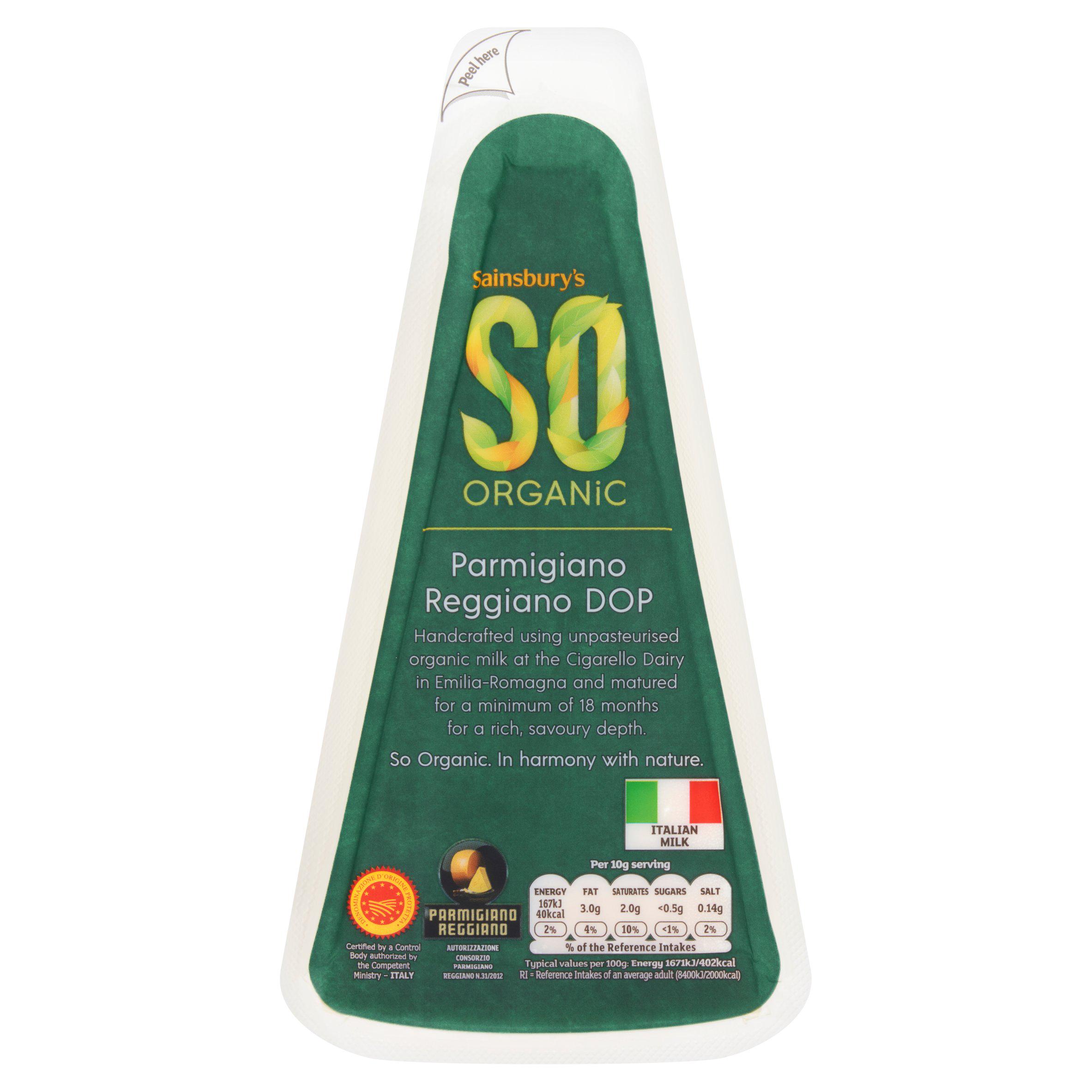 Sainsbury's Parmigiano Reggiano Cheese, SO Organic 200g