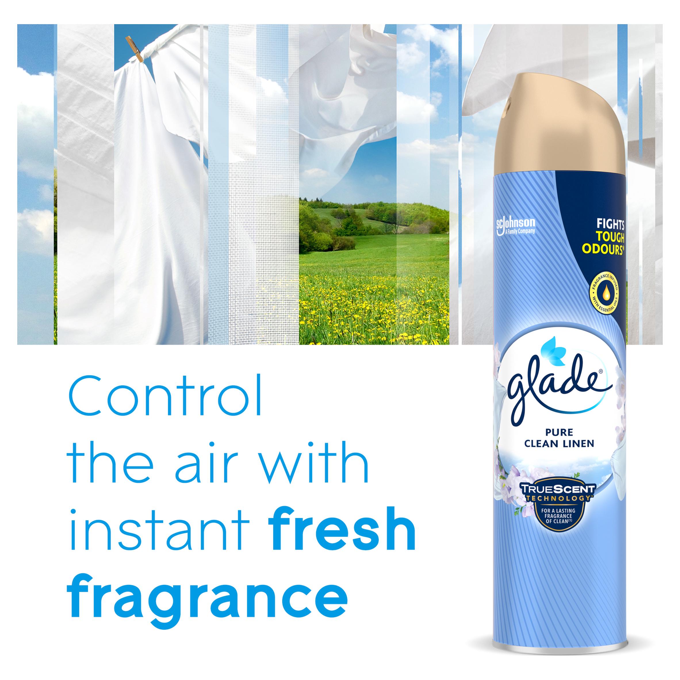 Glade Aerosol Air Freshener Clean Linen 300ml thumbnail 3