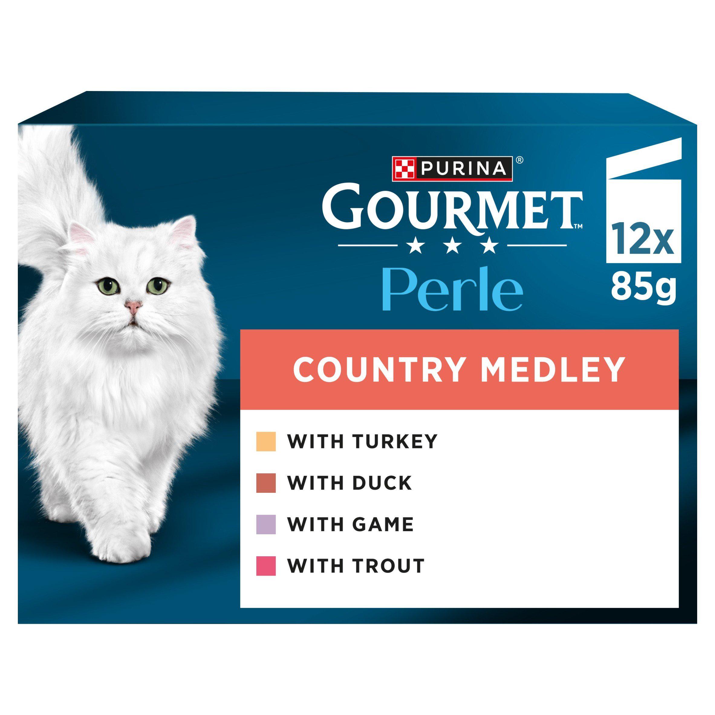 Gourmet Perle Country Medley in Jelly Wet Cat Food
