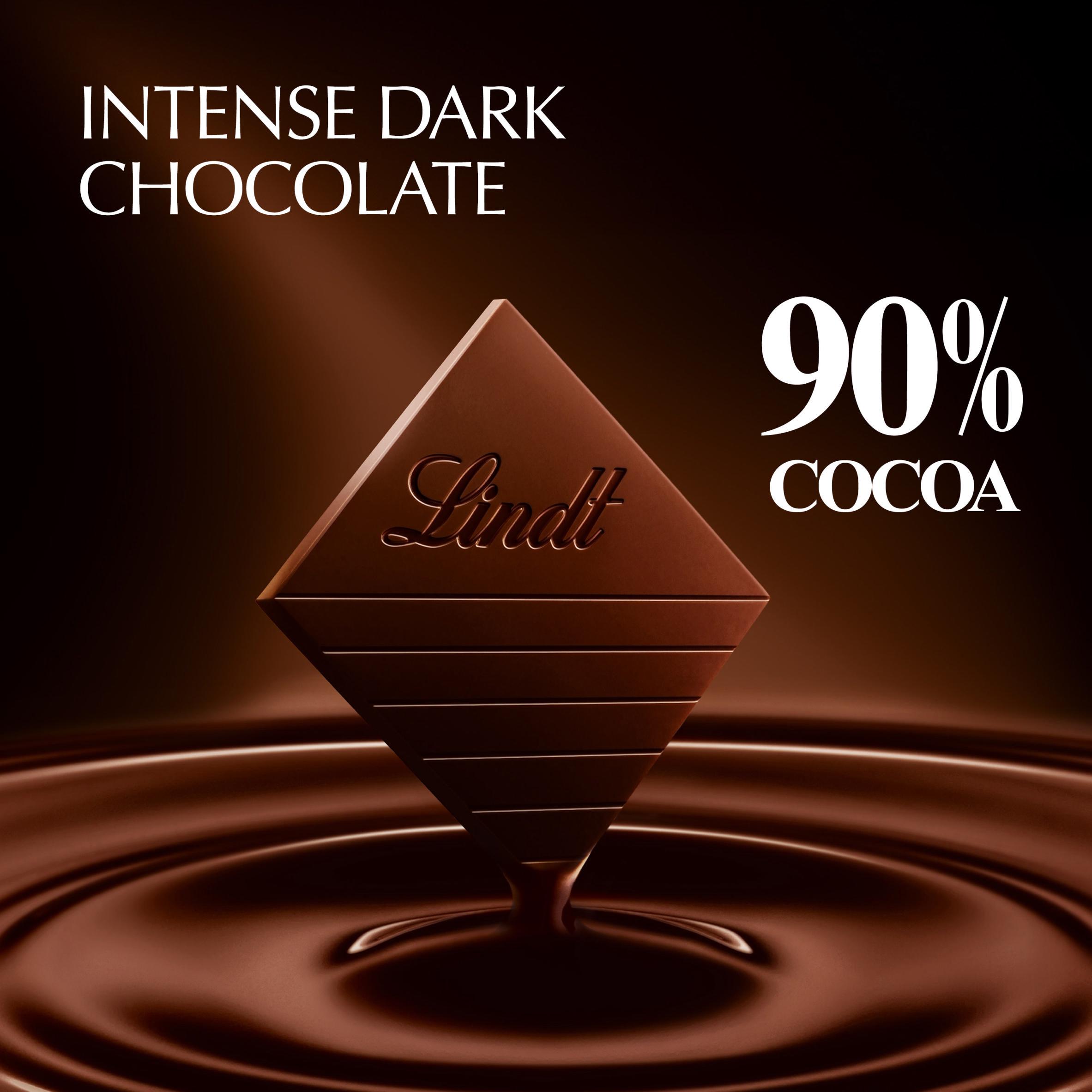 Lindt Excellence Intense Dark 90% Cocoa Chocolate Bar 100g thumbnail 2