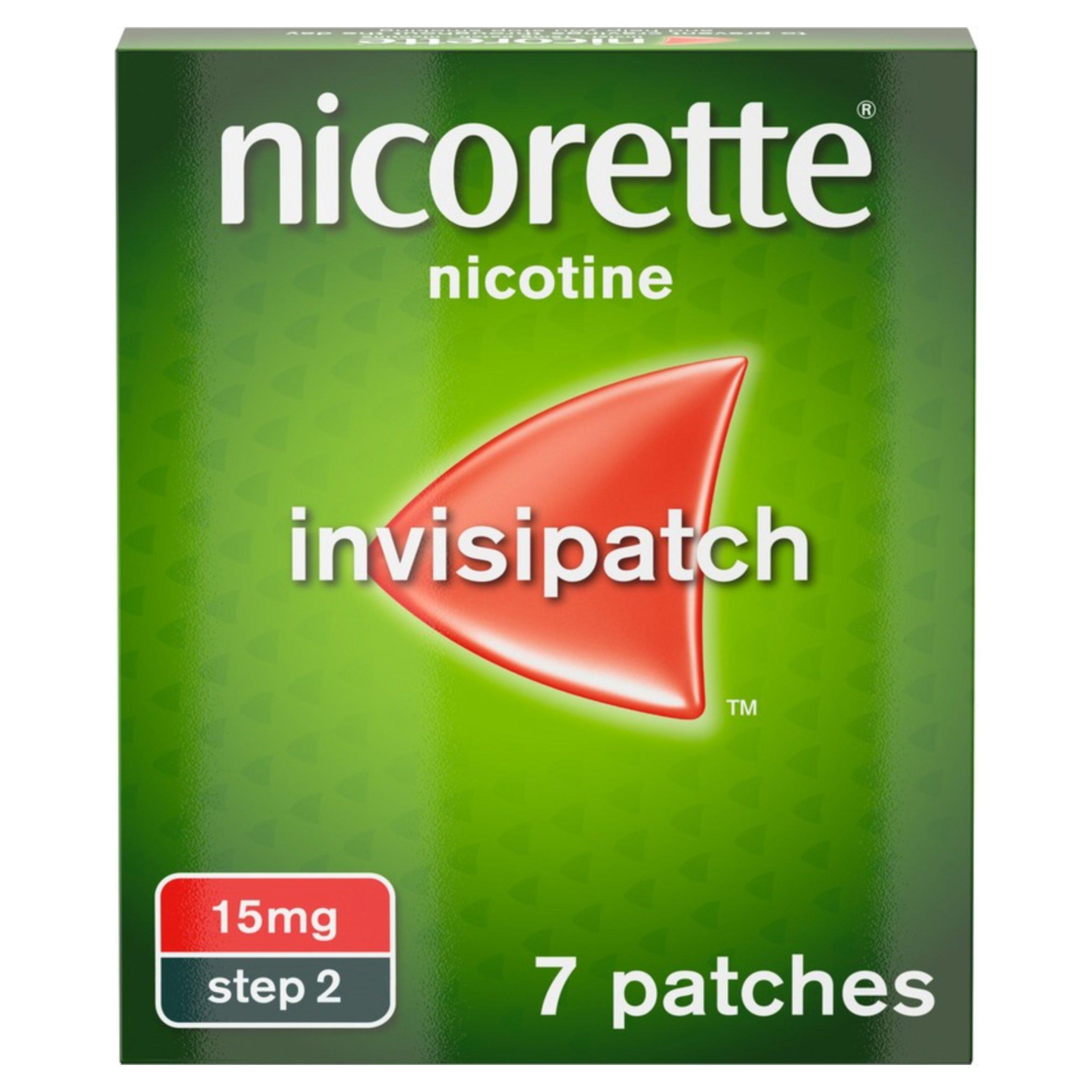 Nicorette Invisi 15mg Patch, (7 Patches), Quit Smoking Aid, Nicotine Patch