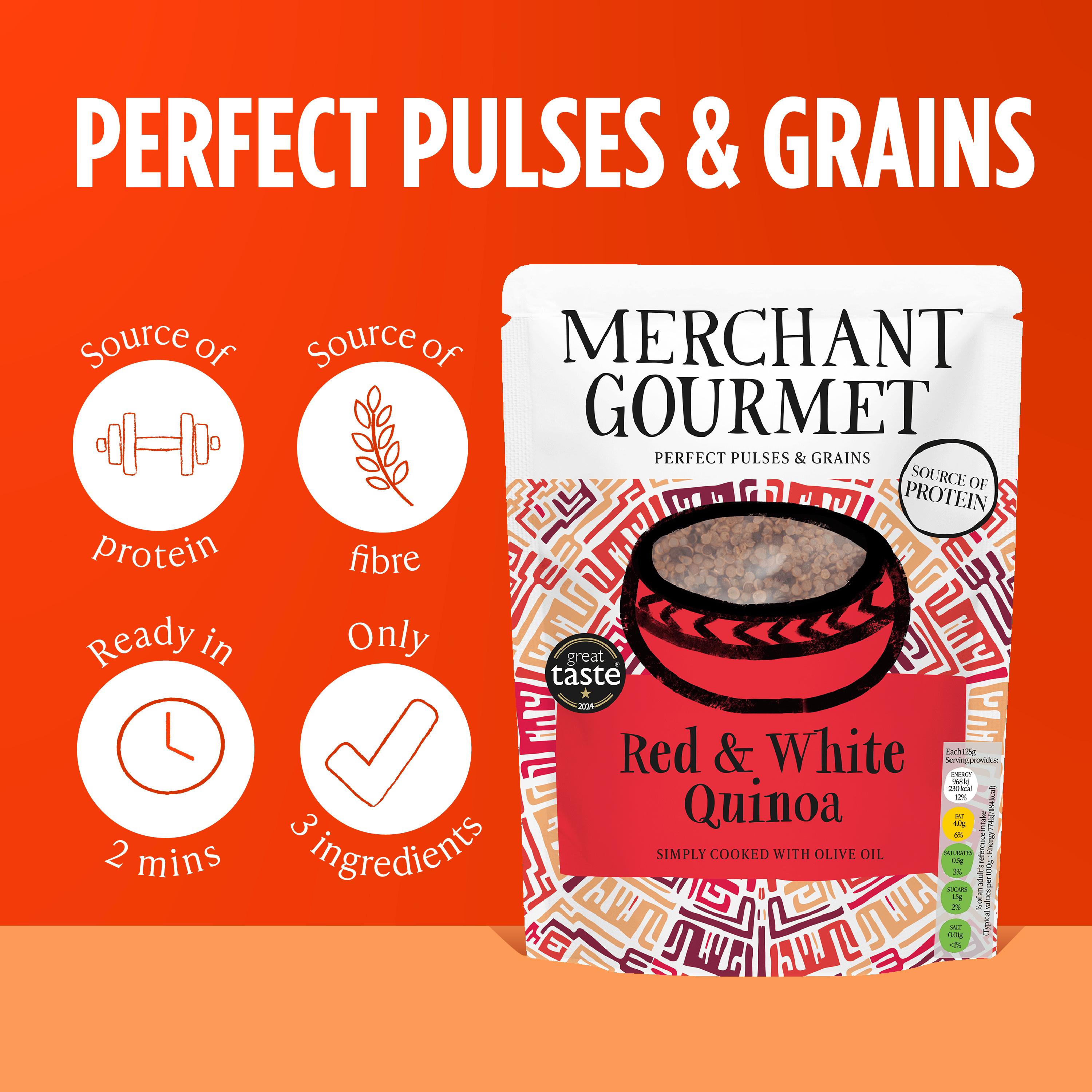 Merchant Gourmet Simply Cooked Red & White Quinoa 250g thumbnail 3