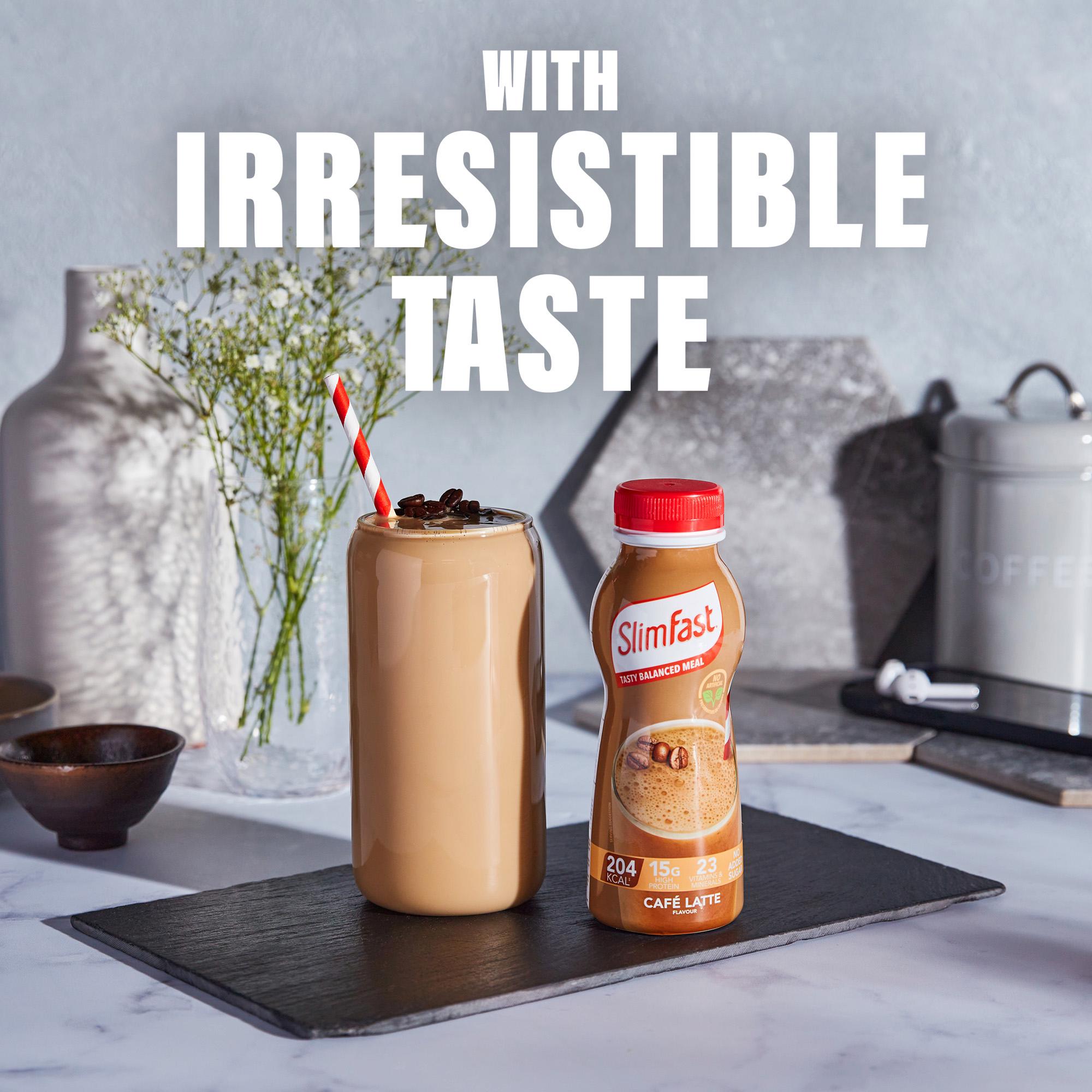 SlimFast Ready to Drink Meal Replacement Shake Cafe Latte Flavour 6 meals 325ml thumbnail 5