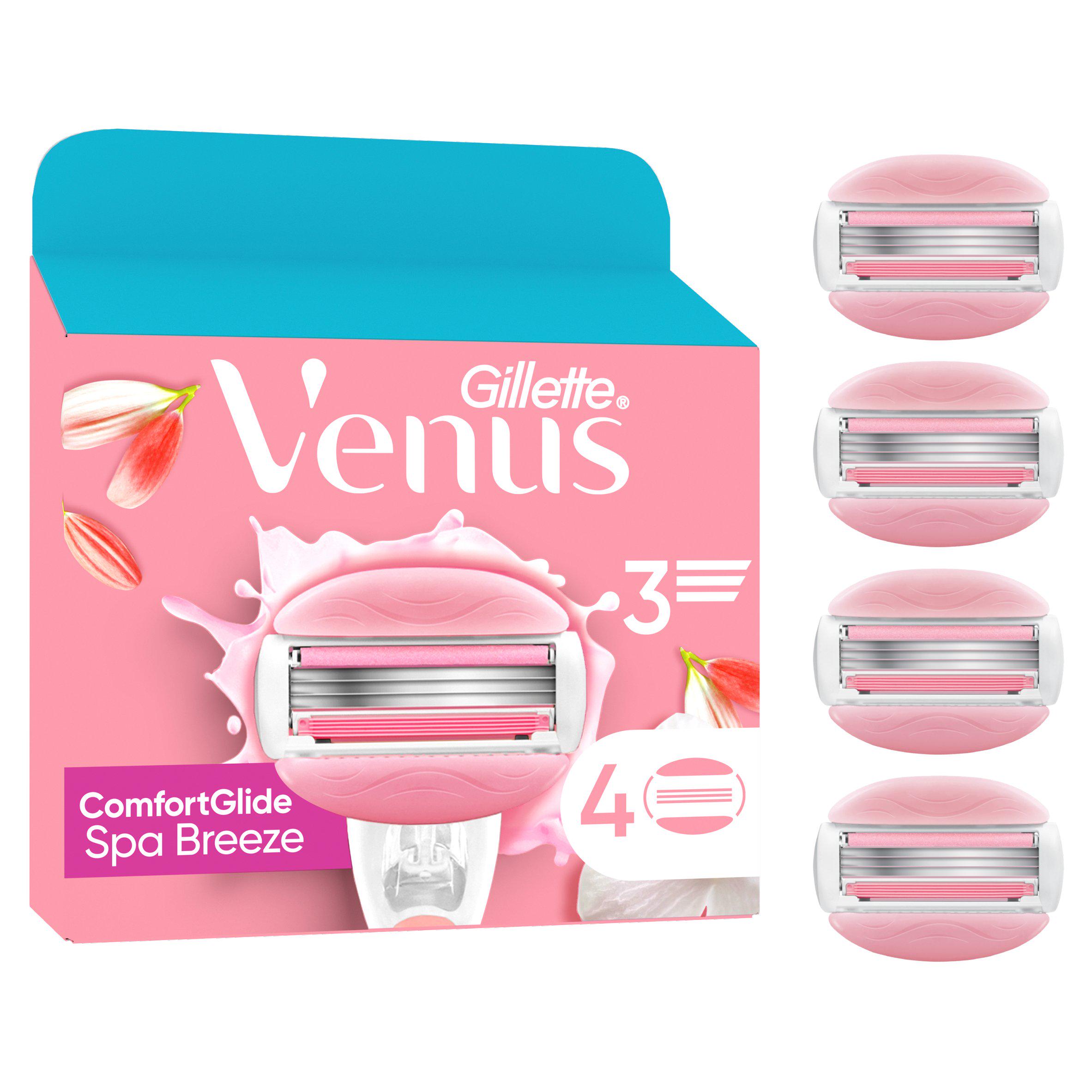 Gillette Venus Comfortglide Razor Blades Spa Breeze 4