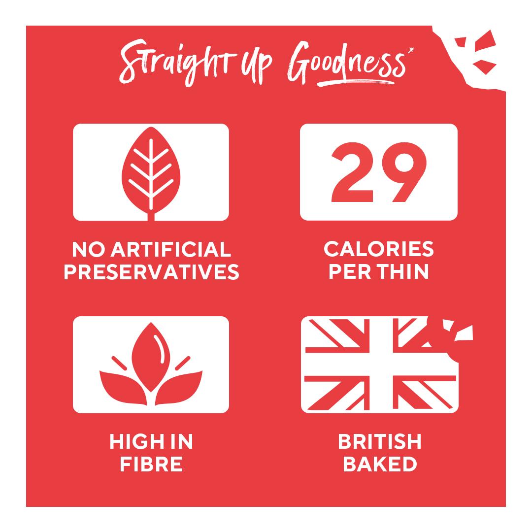Ryvita Thins Sweet Chilli Flatbread Crackers 125g thumbnail 3