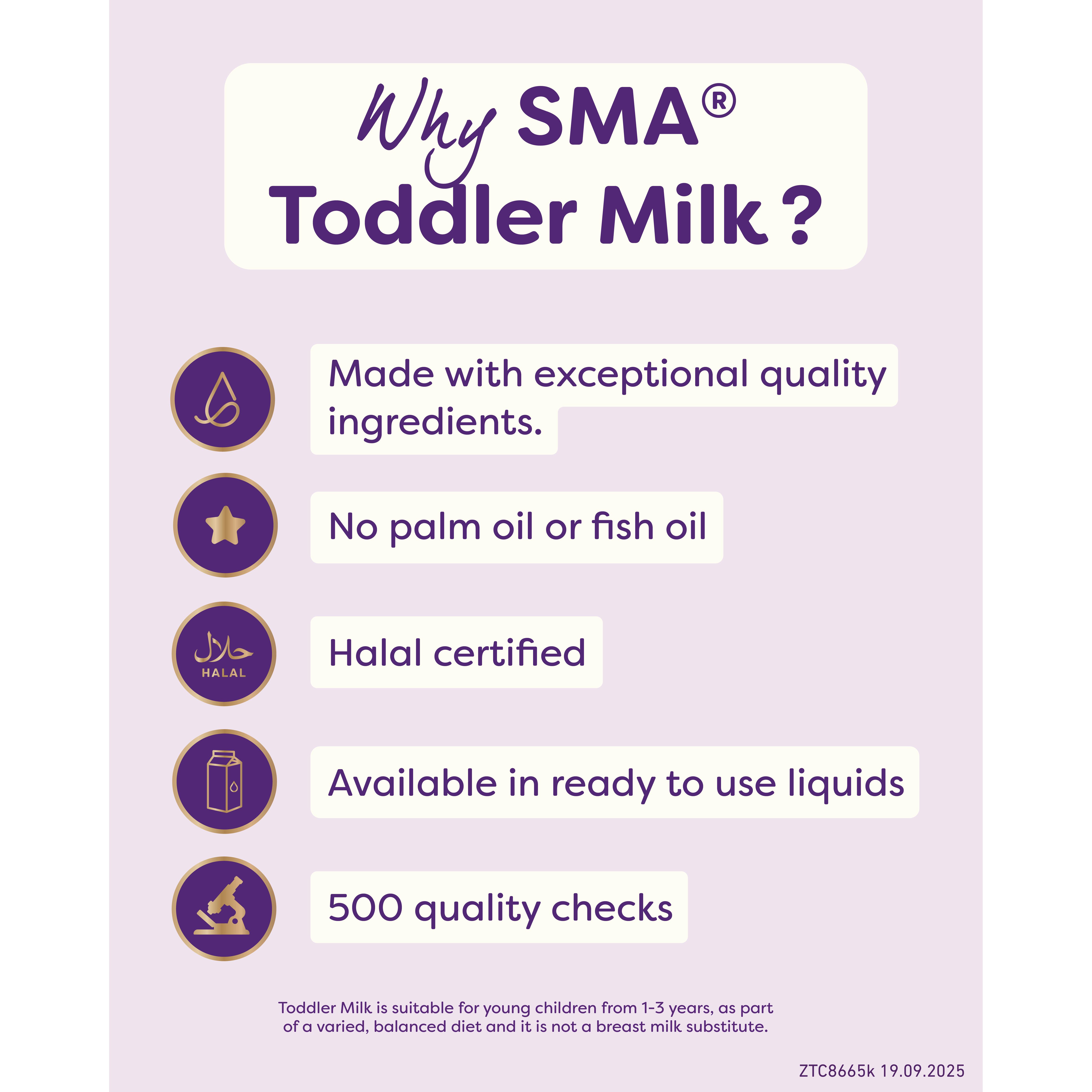 SMA Toddler Milk 1-3 Years Ready to Use Formula Milk 200ml thumbnail 5
