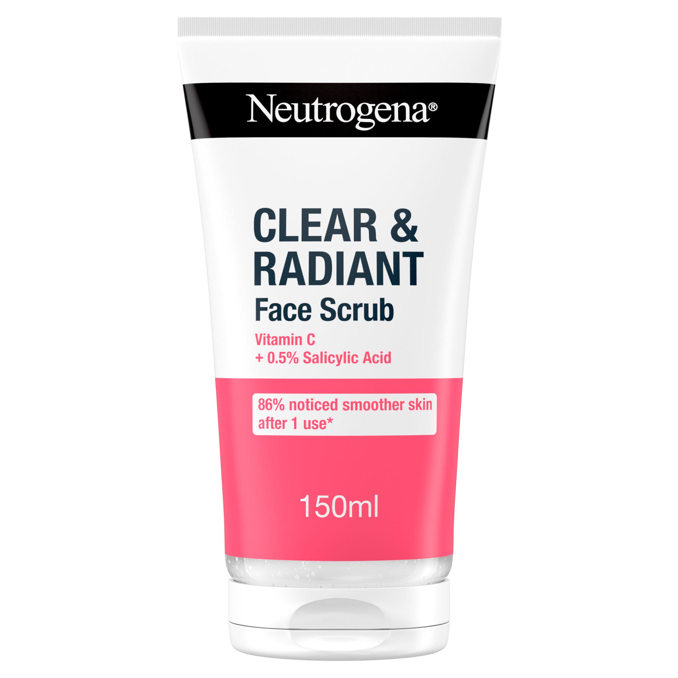 Neutrogena Clear & Radiant Face Scrub with Vitamin C & Pink Grapefruit