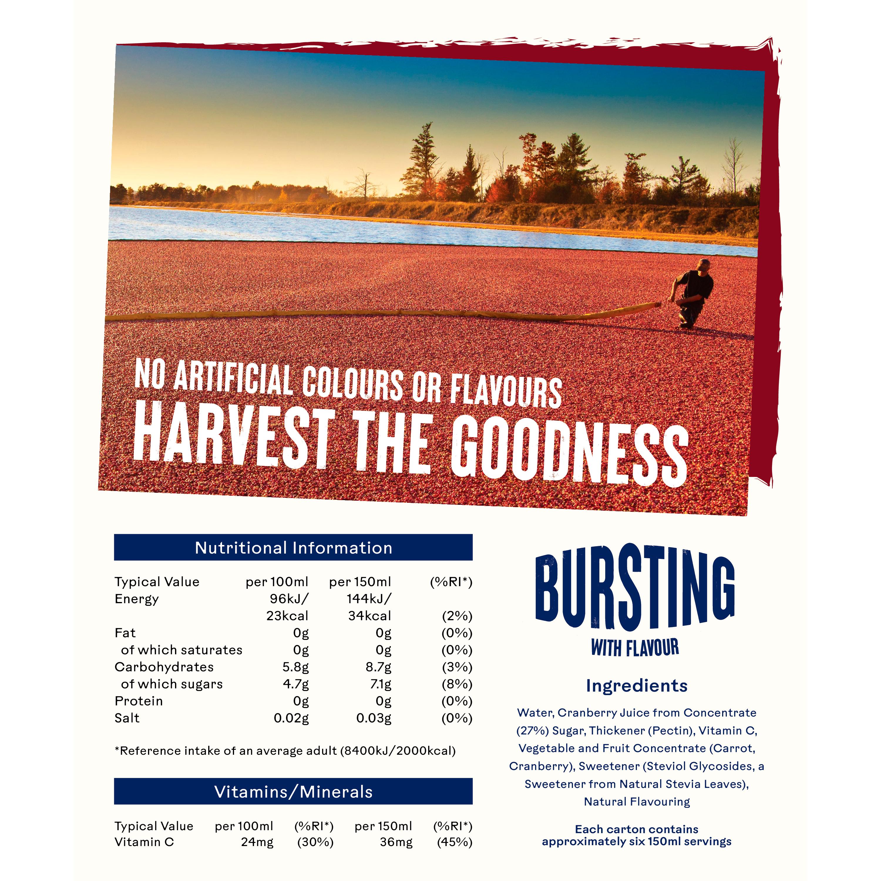 Ocean Spray Cranberry Classic 1L thumbnail 3