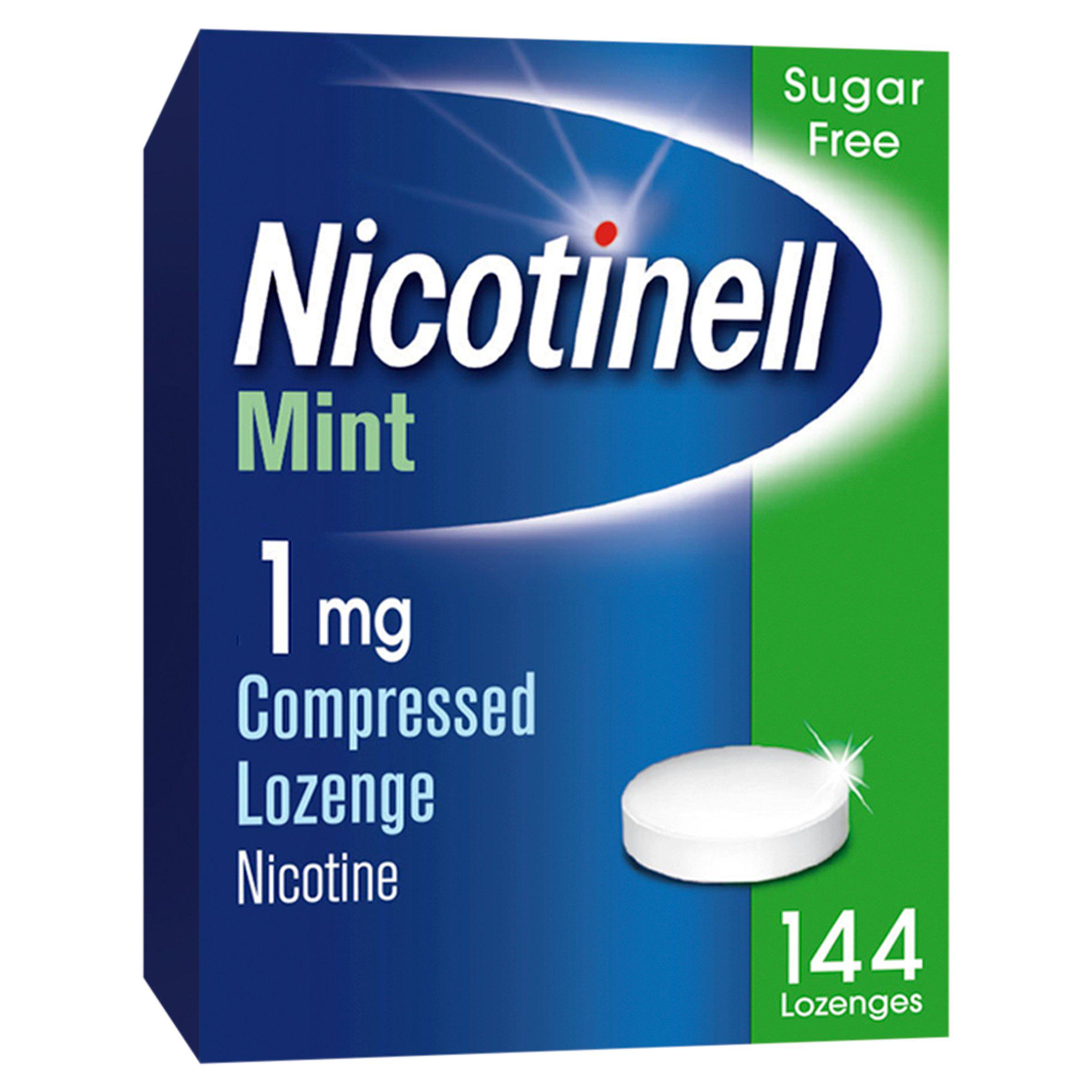 Nicotinell Mint Nicotine Lozenge Stop Smoking Aid Pieces 1mg x144