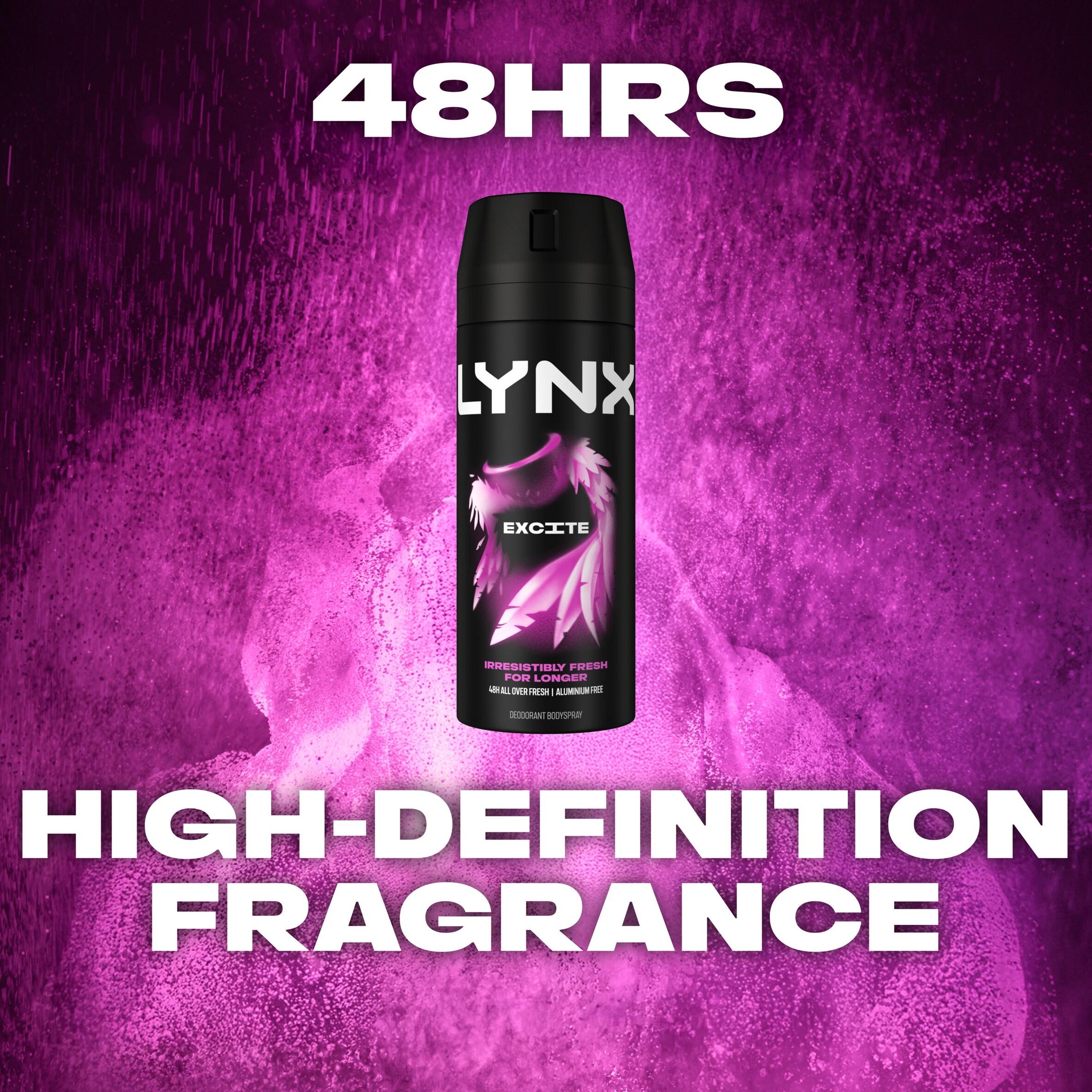 Lynx Excite 48h Deodorant Body Spray for Men 150ml thumbnail 4