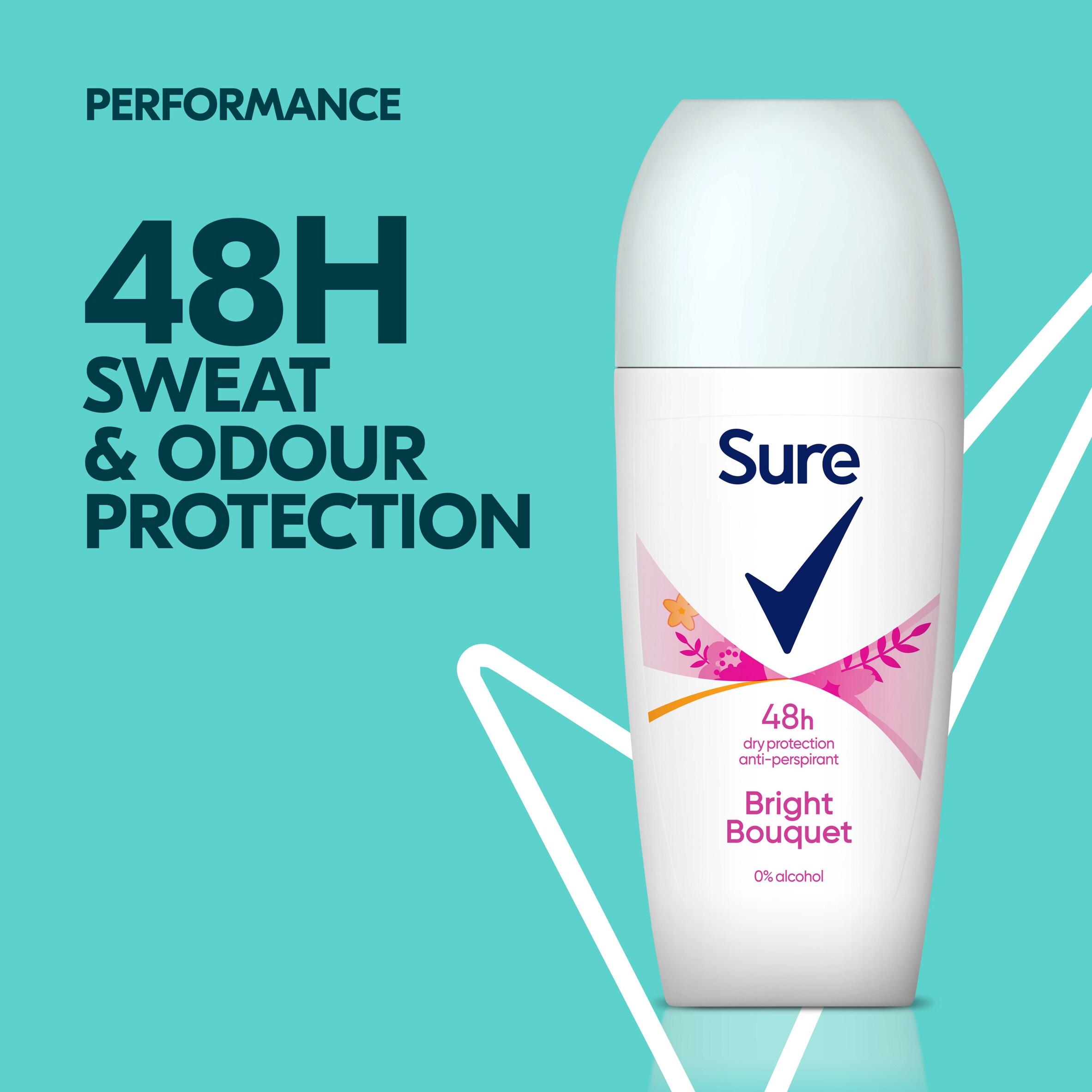 Sure Women Anti-Perspirant Deodorant Roll On, Bright Bouquet 50ml thumbnail 2