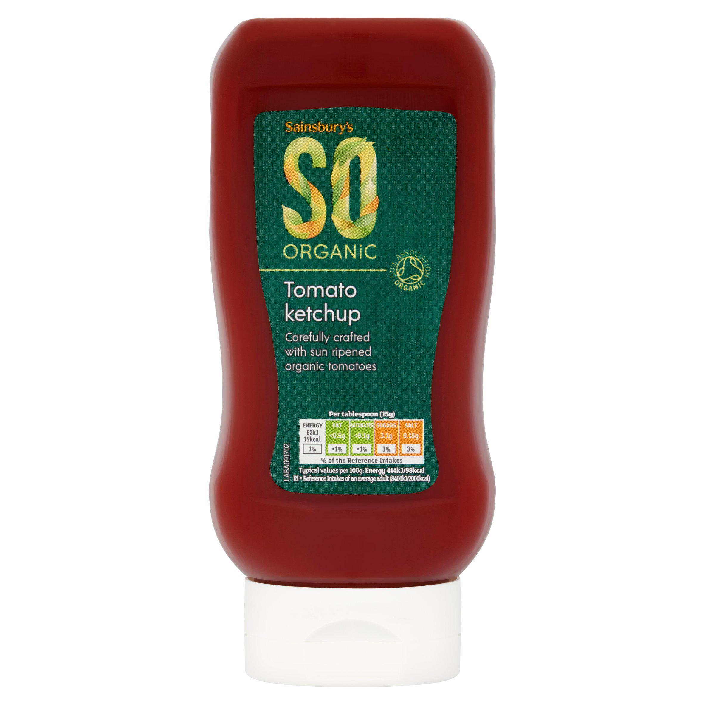 Sainsbury's Tomato Ketchup Sauce, SO Organic 460g