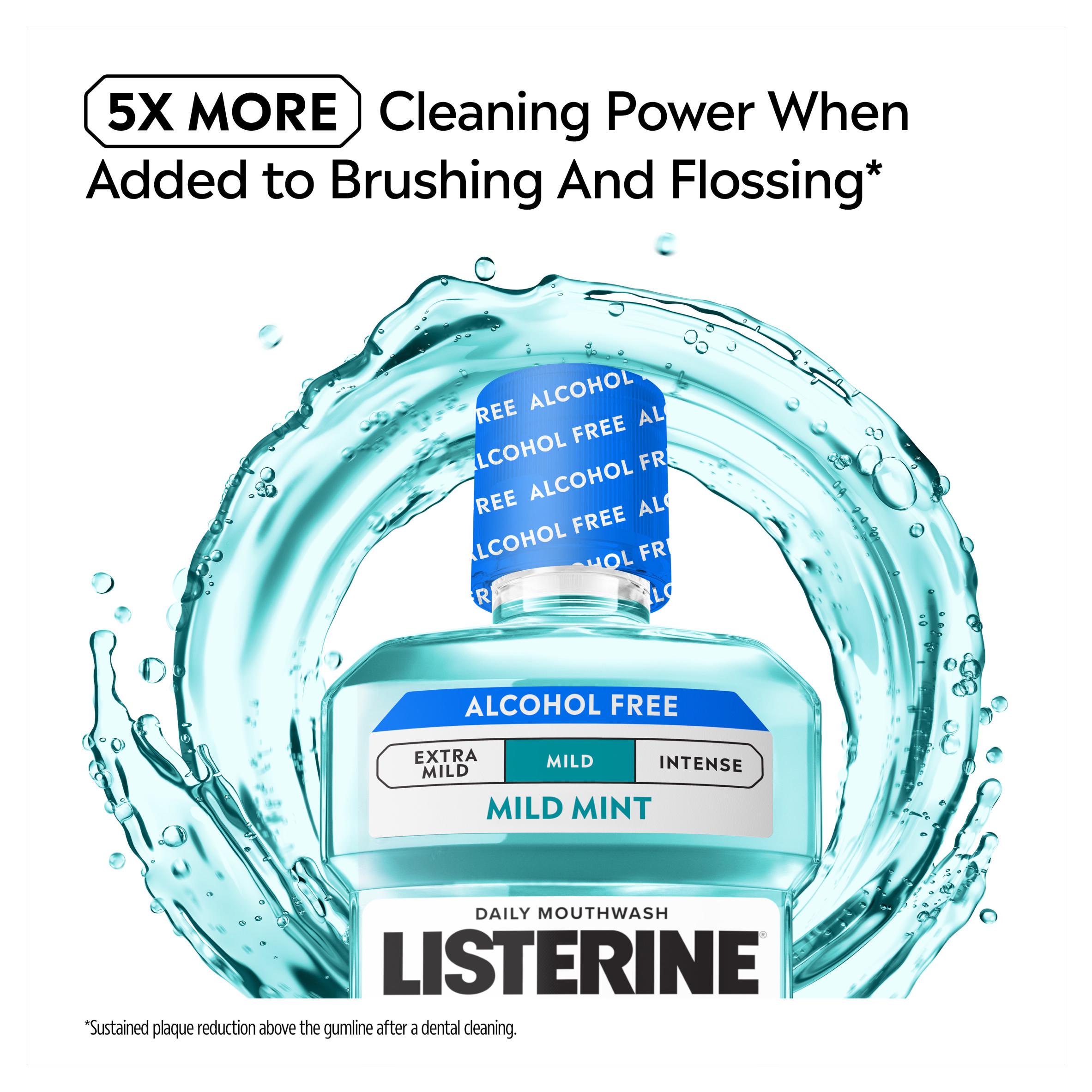 Listerine Essentials Milder Taste Cool Mint Mouthwash 500ml thumbnail 5