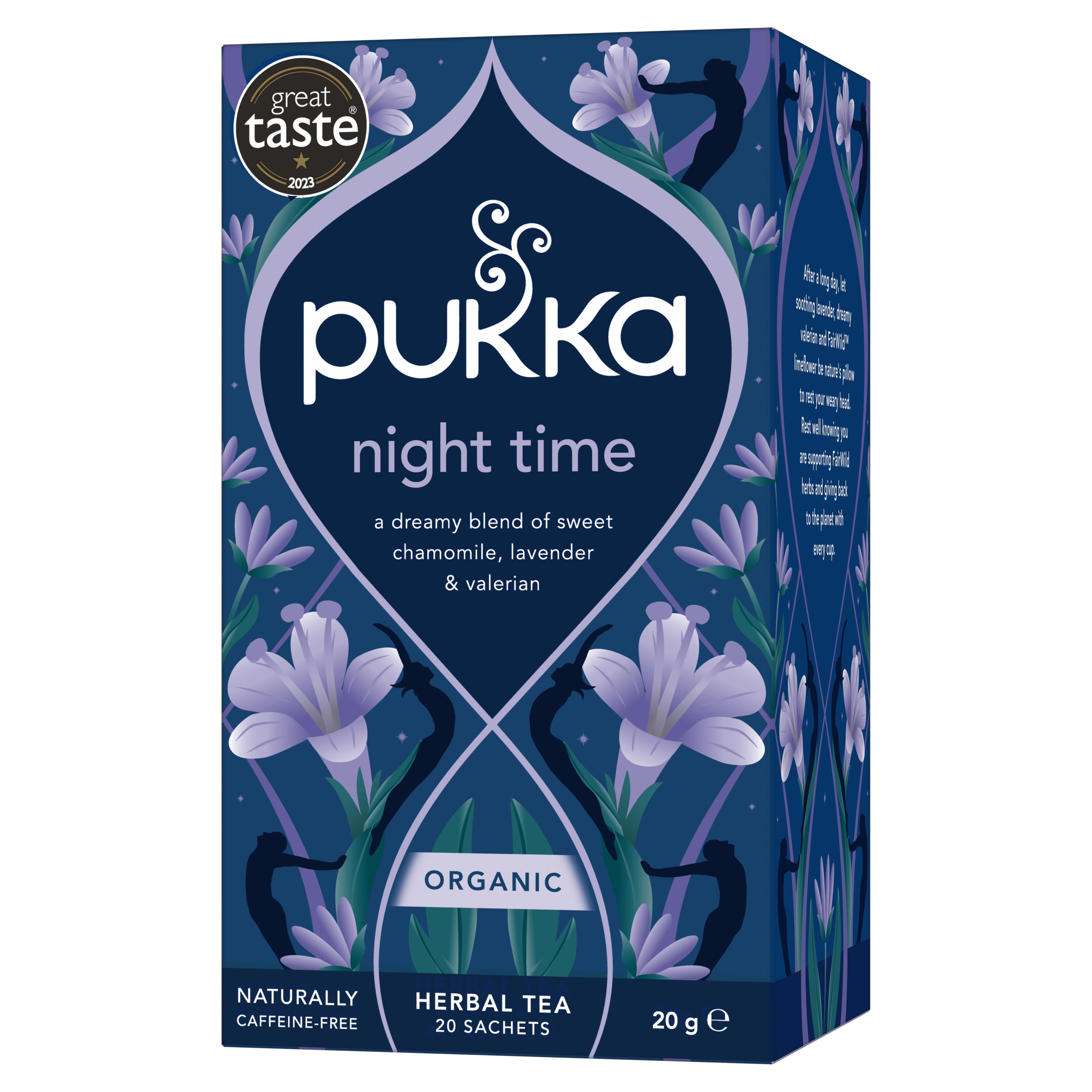 Pukka Organic Night Time Herbal Tea With Chamomile Home Compostable Sleep Tea Bags x20 thumbnail 2