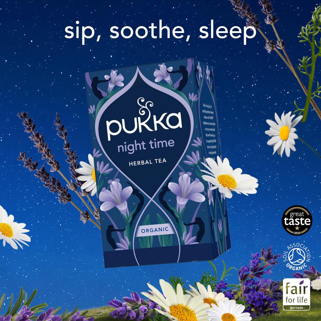 Pukka Organic Night Time Herbal Tea With Chamomile Home Compostable Sleep Tea Bags x20 thumbnail 5