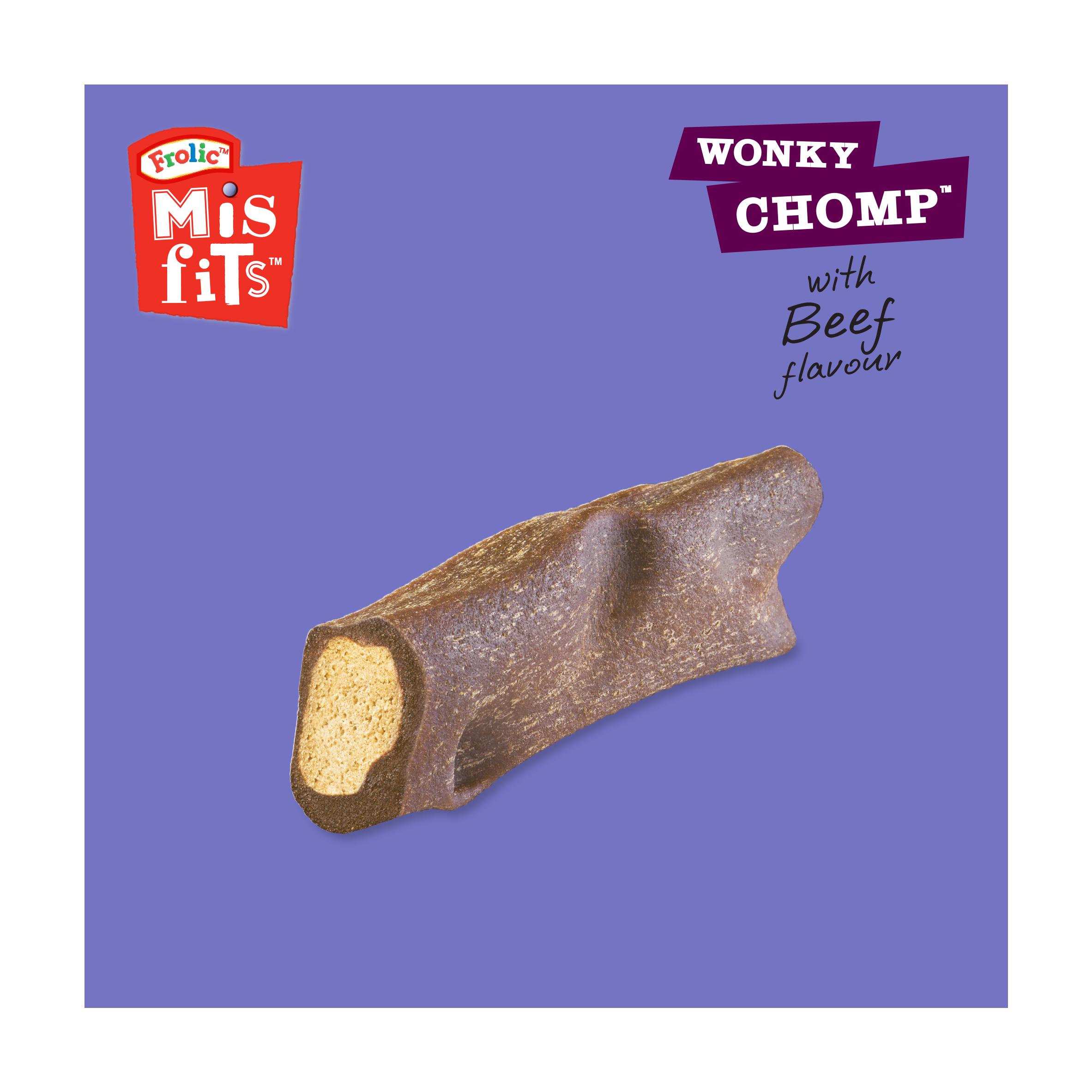 Misfits Wonky Chomp Adult Medium Dog Treats Liver 2 Stick 170g thumbnail 3