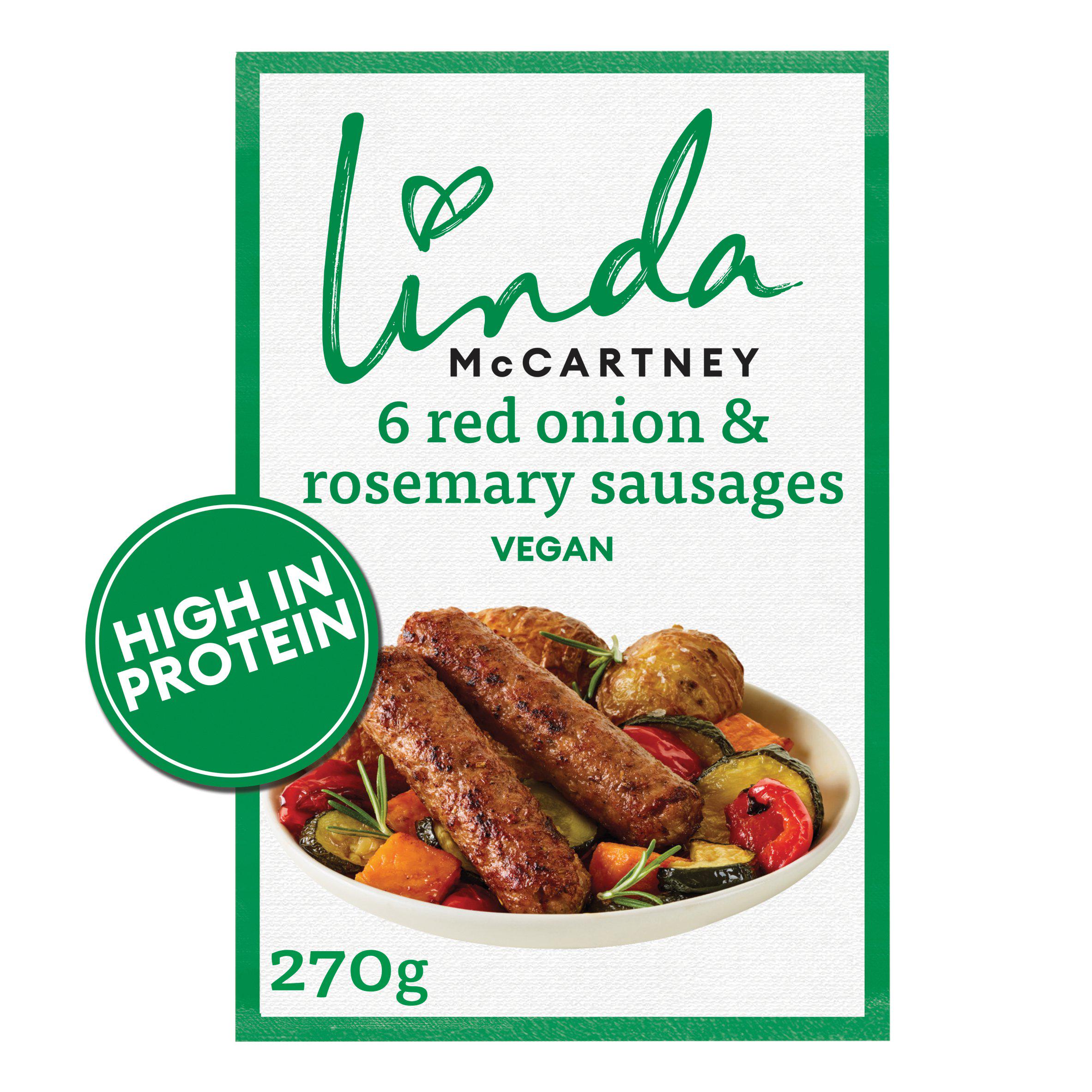 Linda McCartney Rosemary Vegetarian Sausages x6 270g