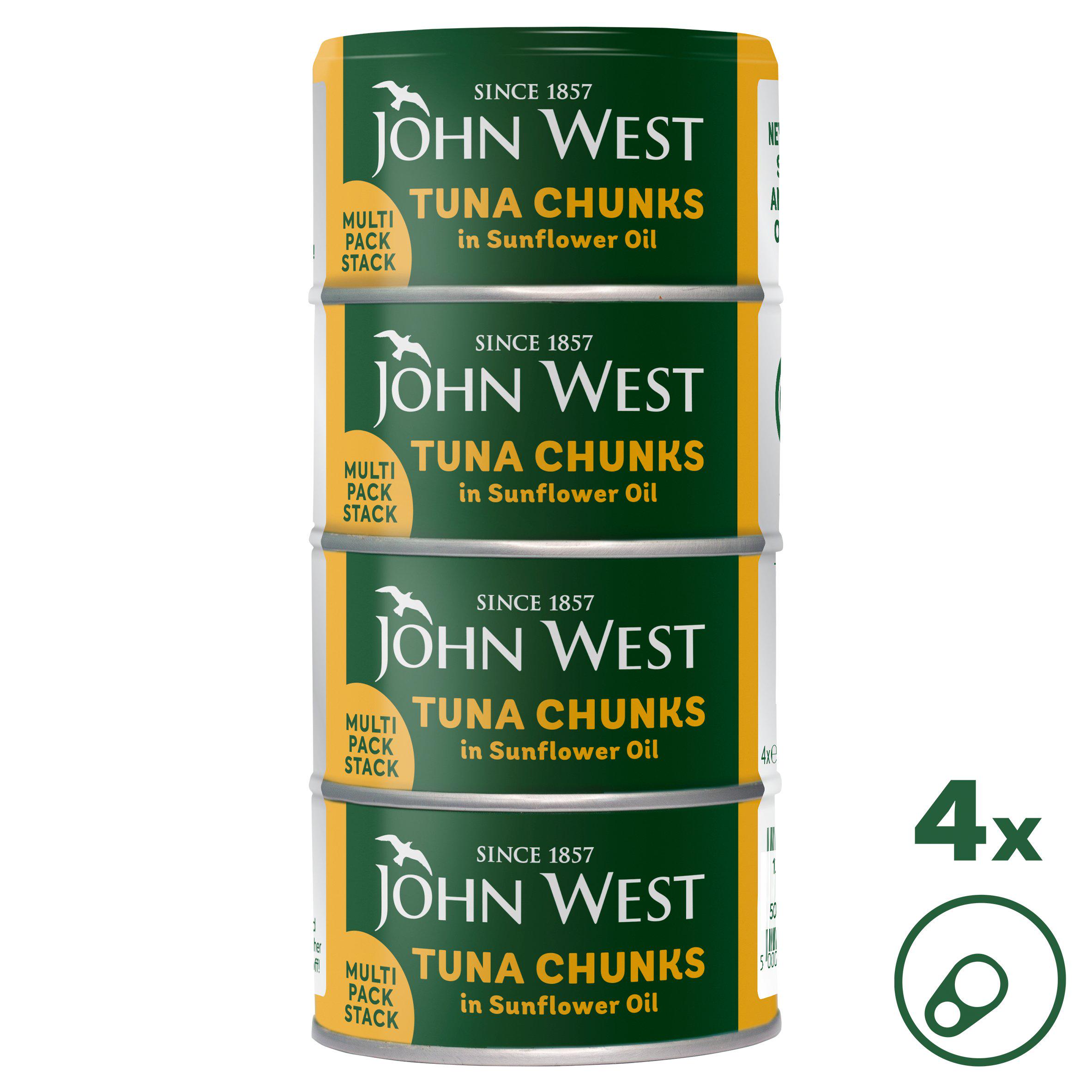 Tuna Chunks in Sunflower Oil 4 x 145g