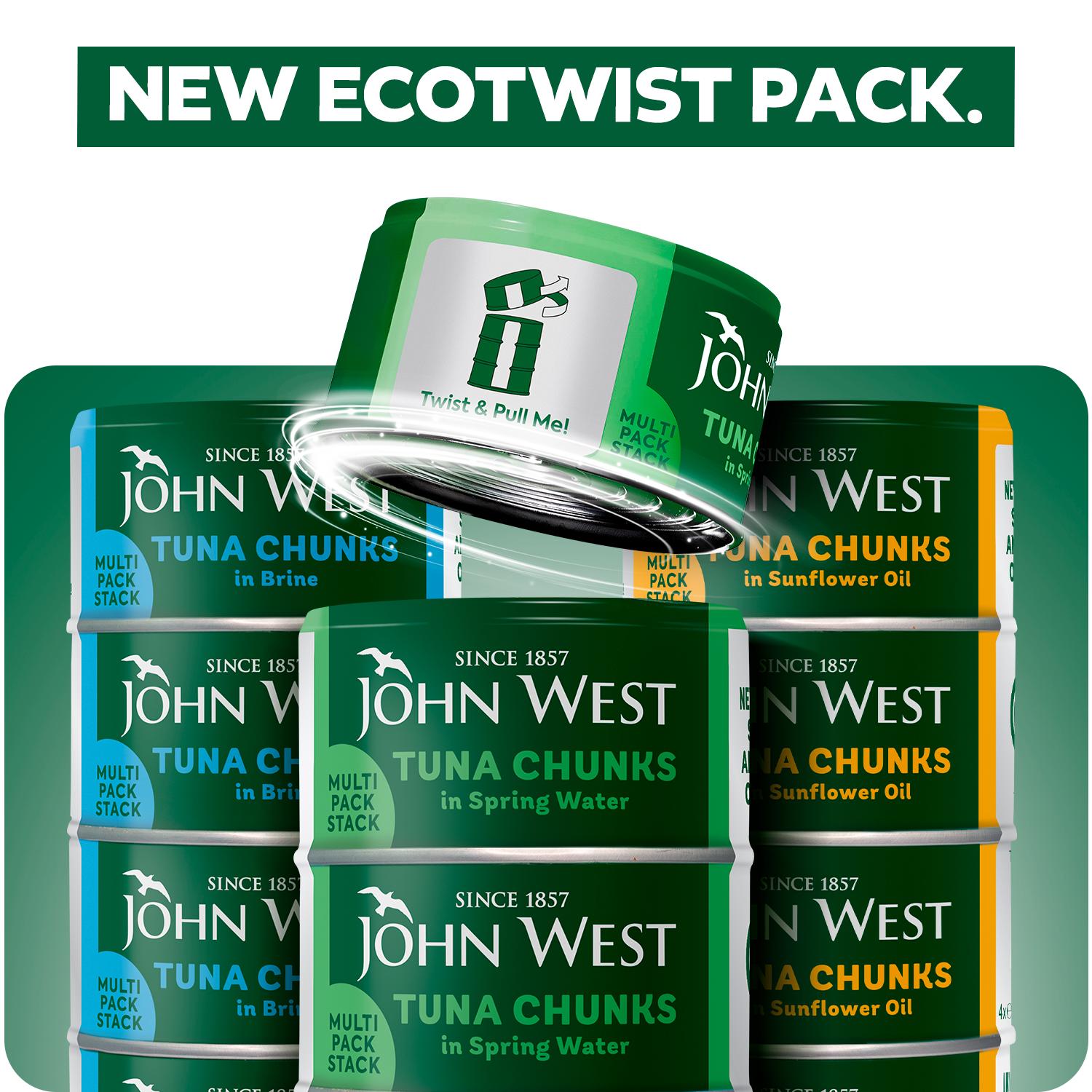 John West Tuna Chunks in Spring Water 4x125g (102g Drained) thumbnail 4