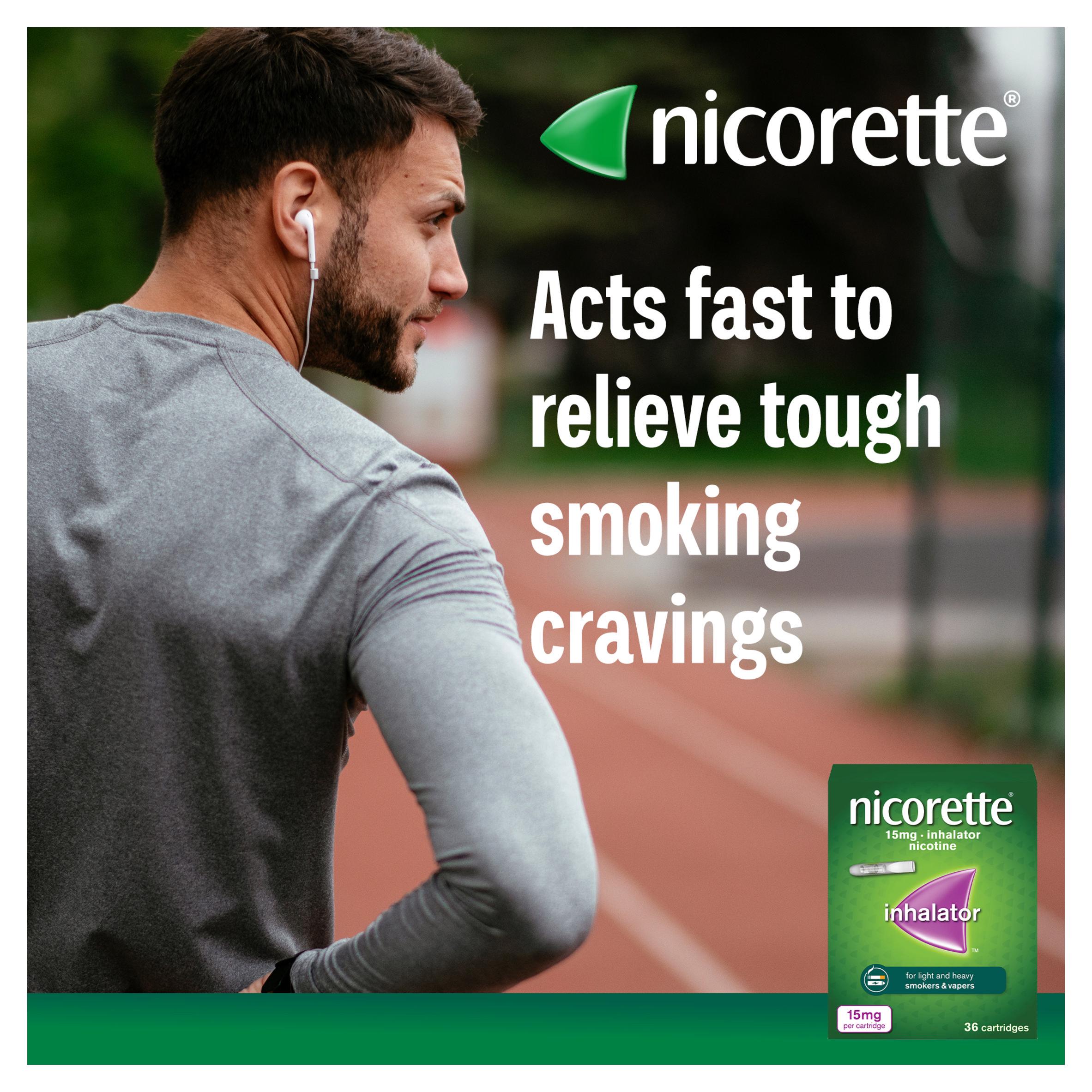Nicorette Inhalator Cartridges Quit Smoking Aid x20 15mg thumbnail 3