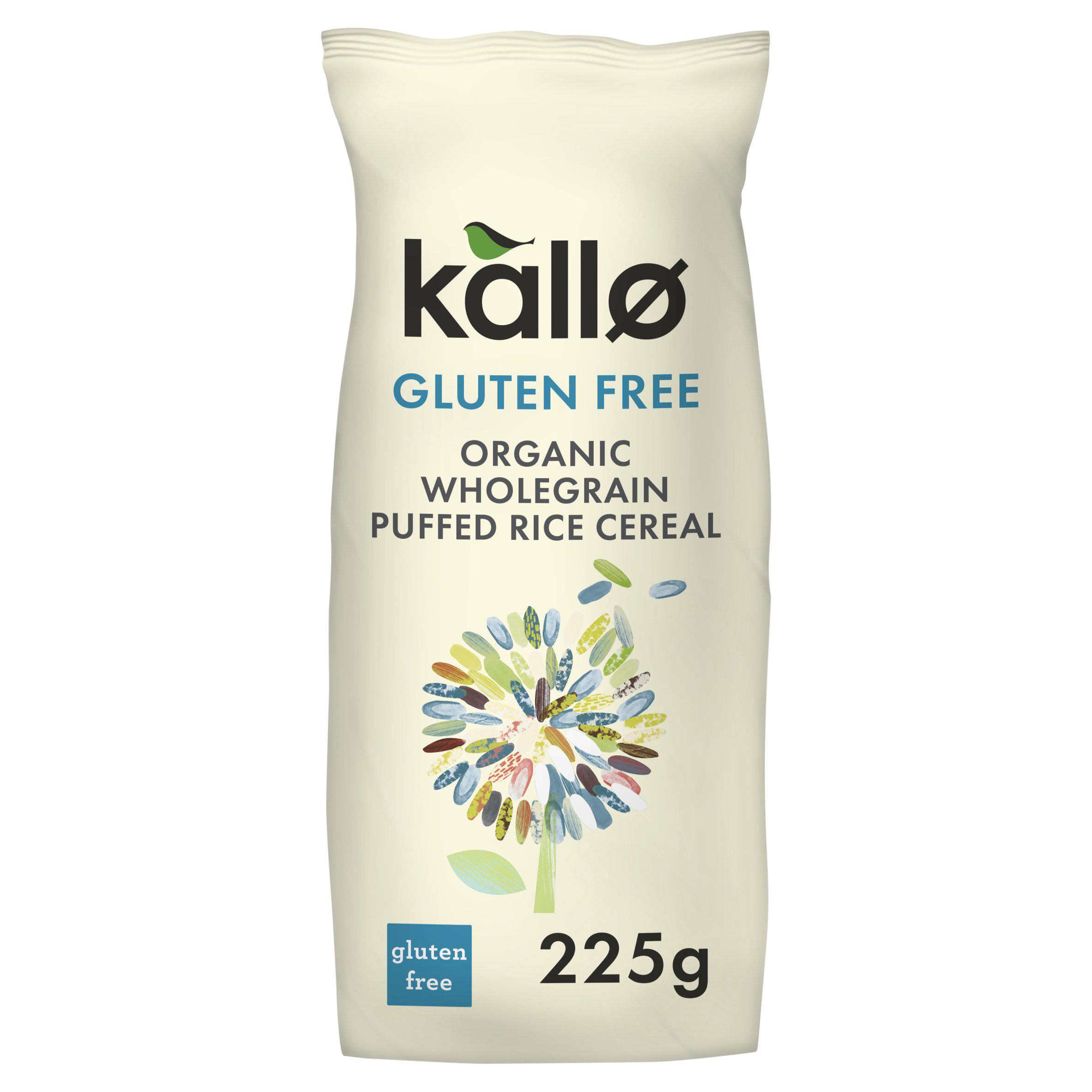 Kallo Organic Wholegrain Gluten Free Cereal Rice Puffs