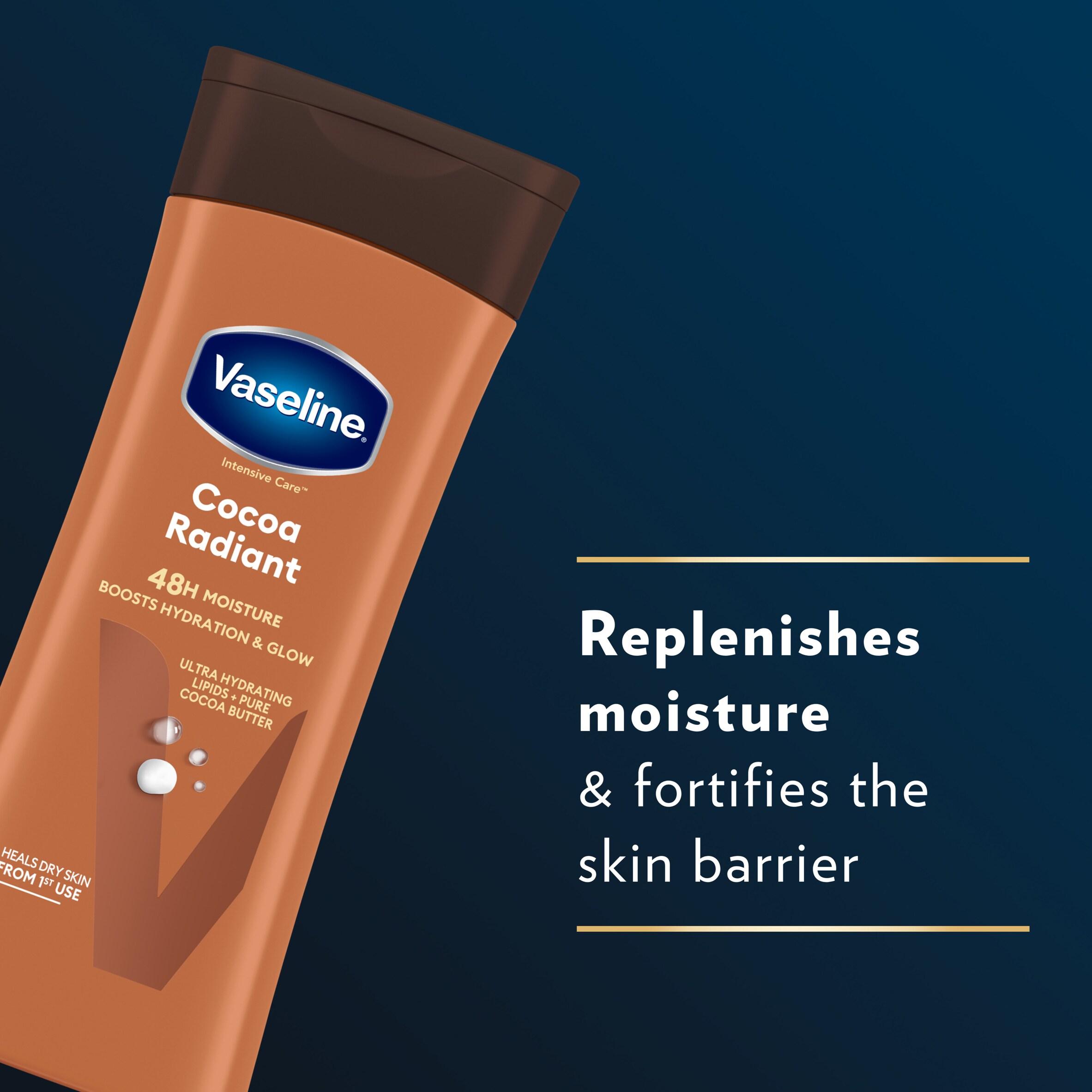 Vaseline Intensive Care Cocoa Radiant Body Lotion Moisturises & Restores Glow to Dry Skin 400ml thumbnail 3