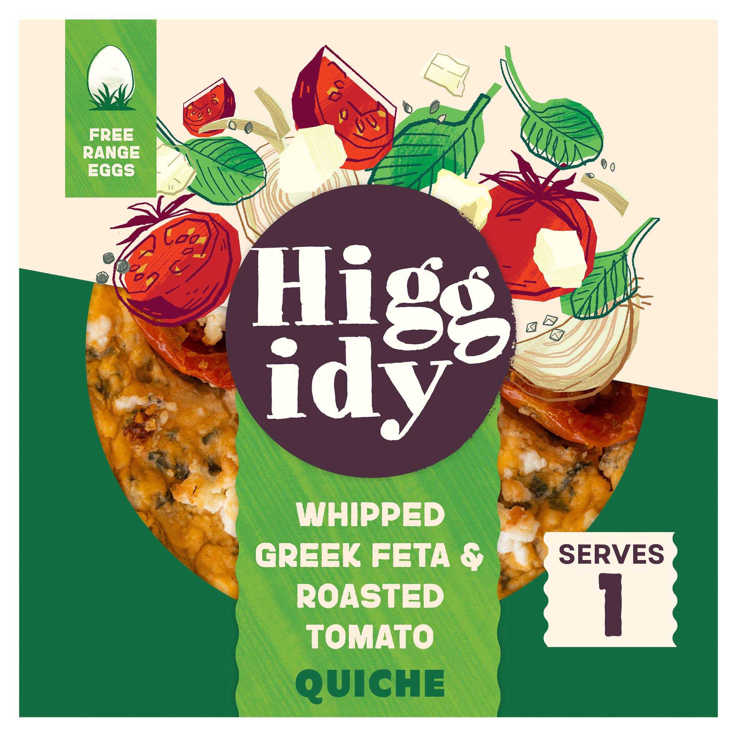 Higgidy Roasted Tomato & Greek Feta Quiche with Spinach