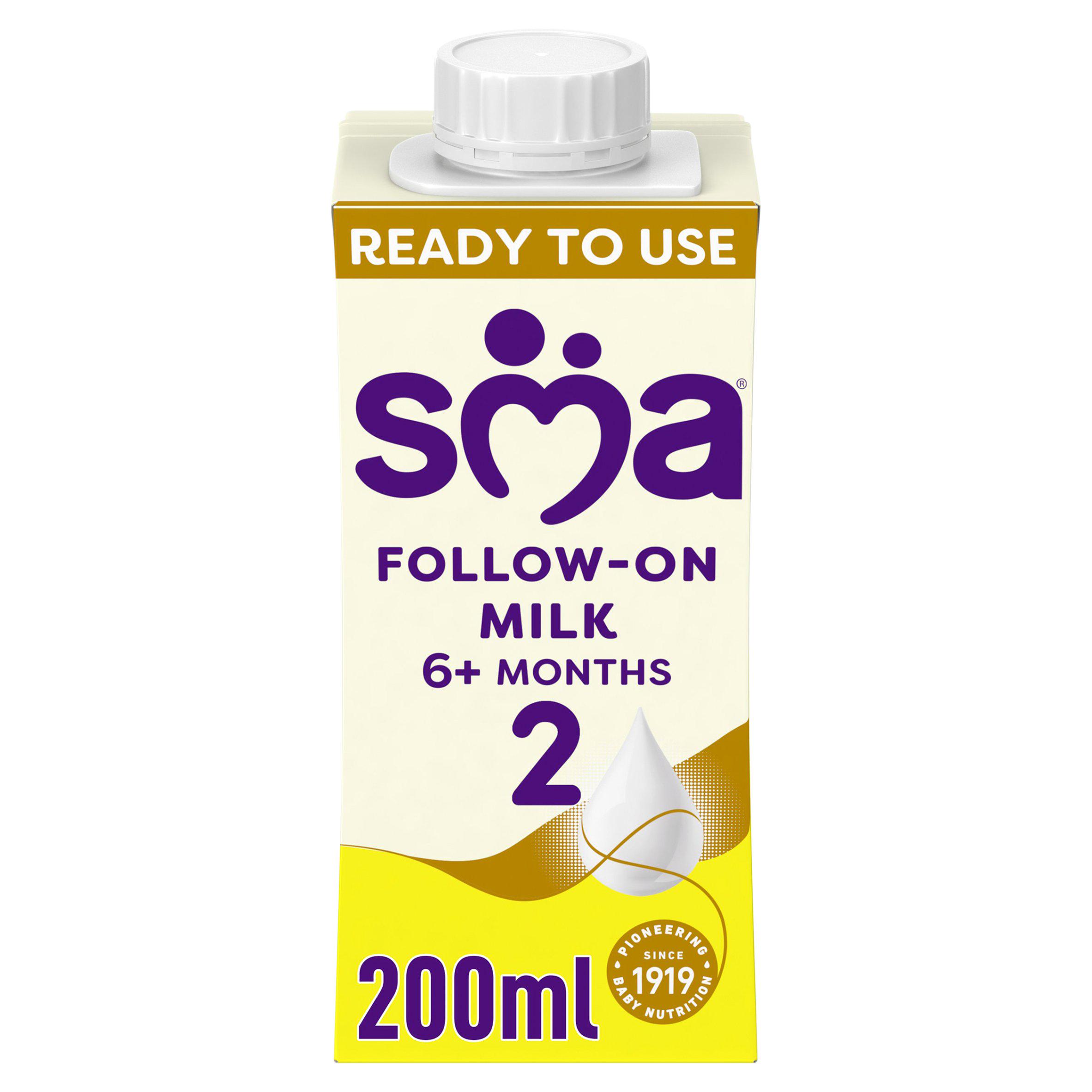 SMA Pro 2 Follow-on Milk Ready to Use, 6 mths+