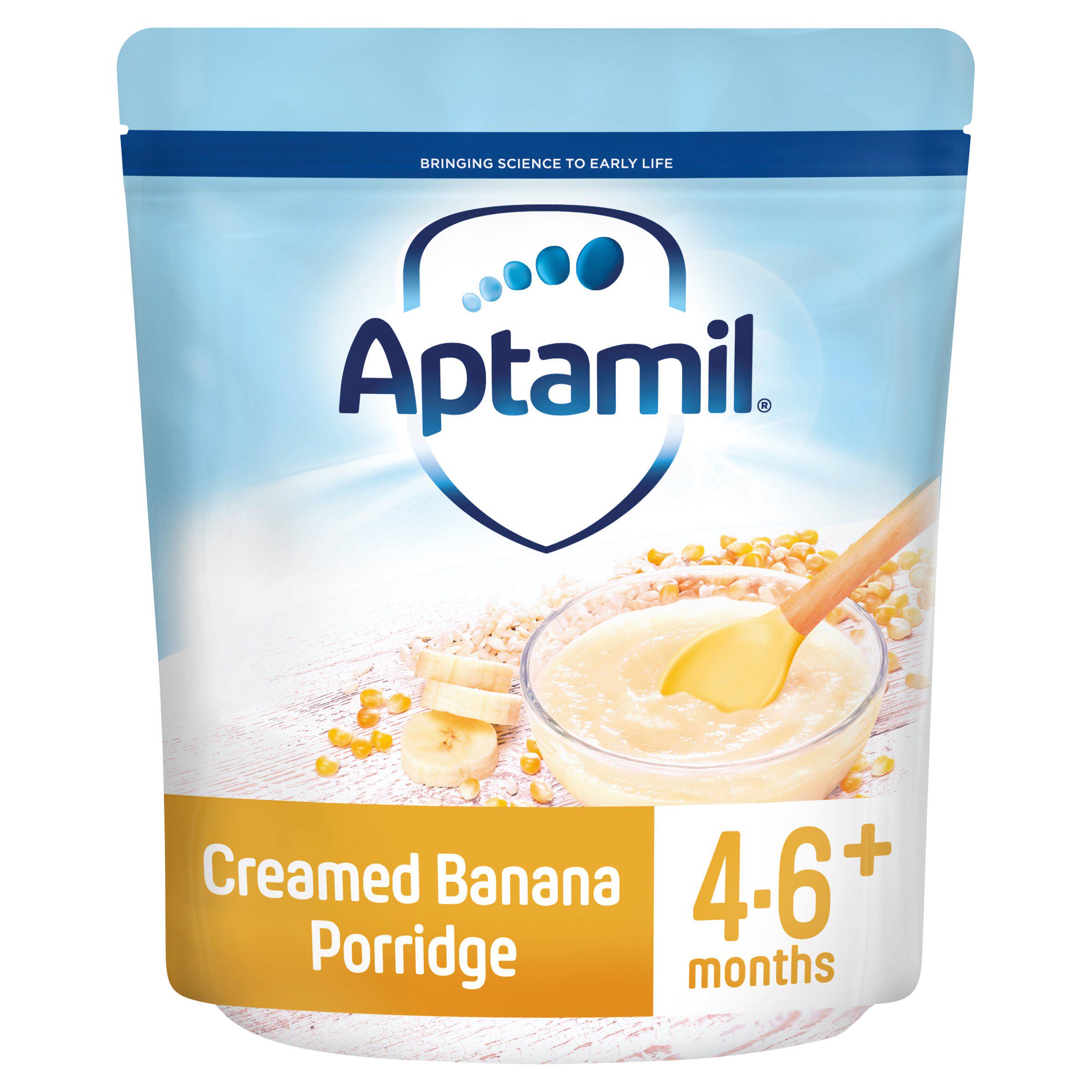 Aptamil Creamed Banana Porridge Baby Cereal 4+ Months